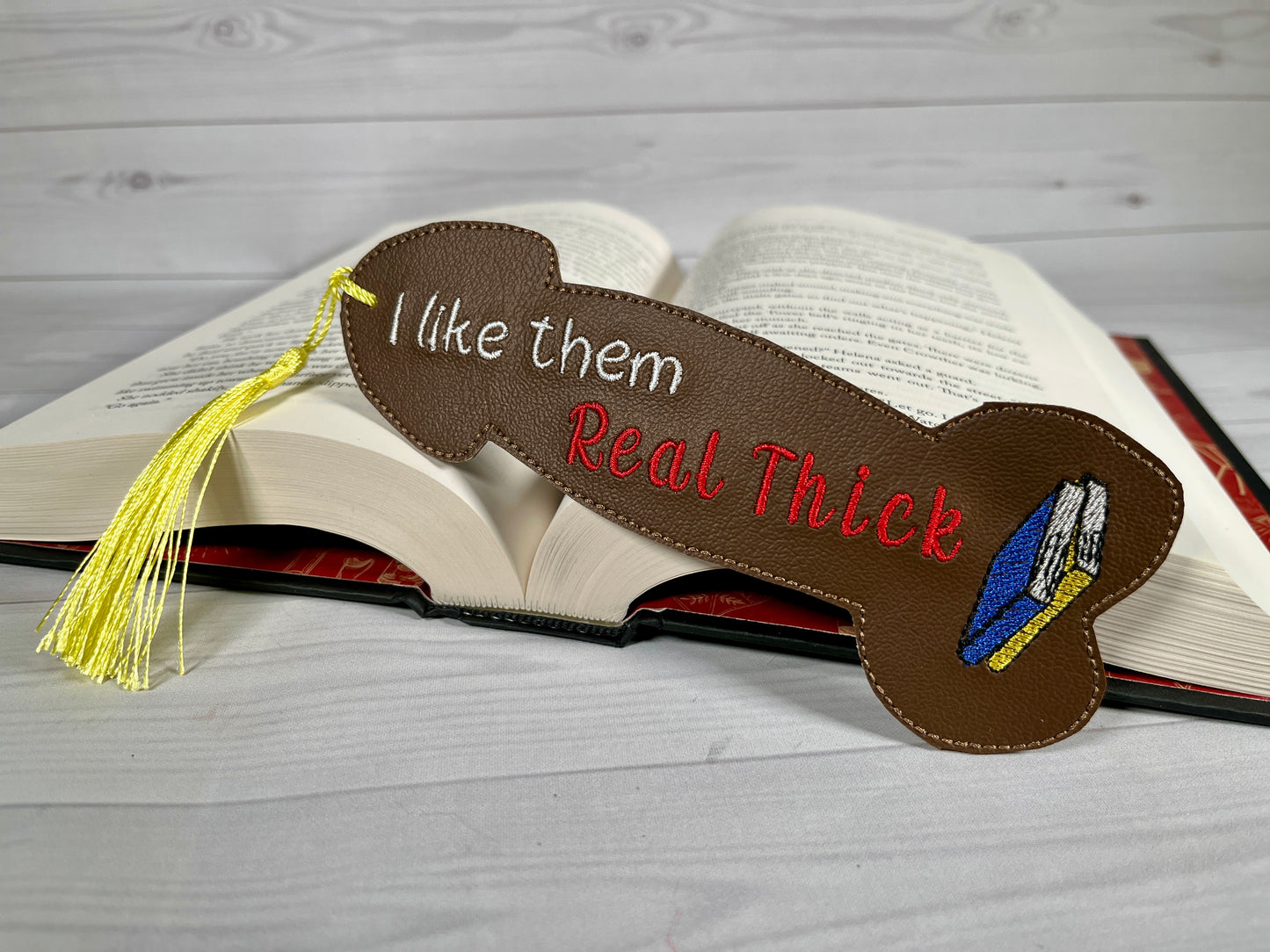 *Mature* Real thick bookmark