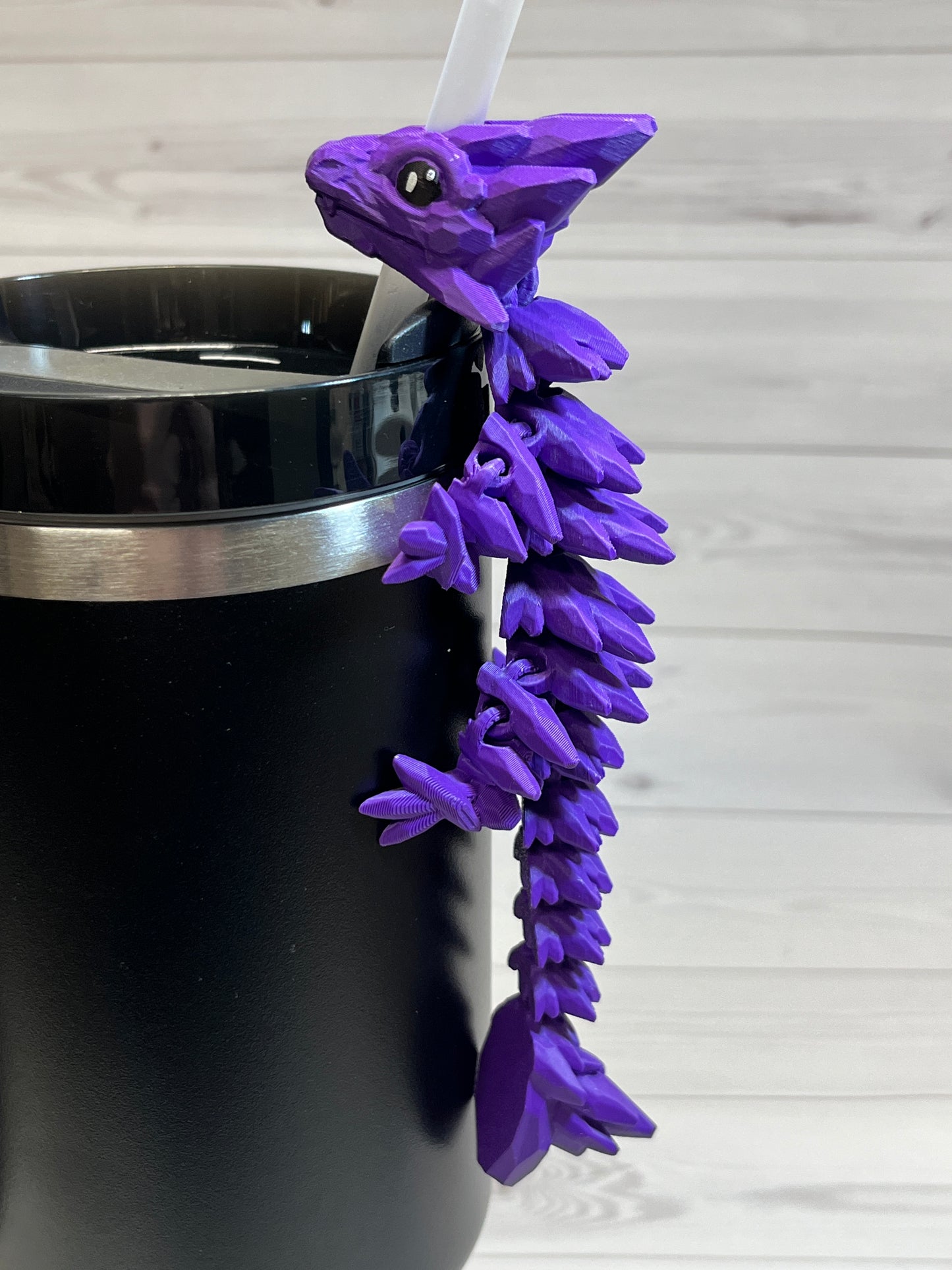 Dragon Straw Buddy- Matte Purple
