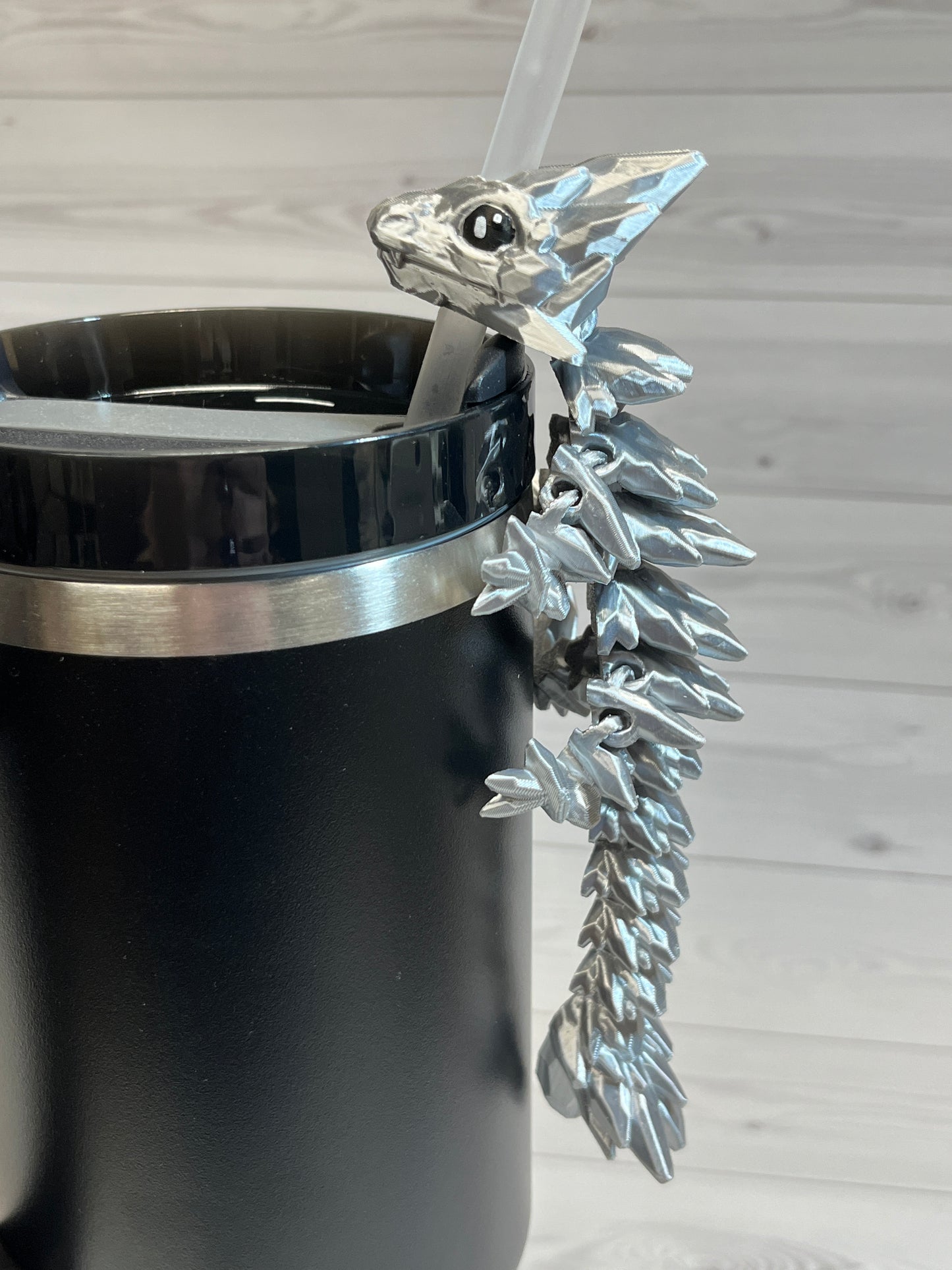 Dragon Straw Buddy- Silver