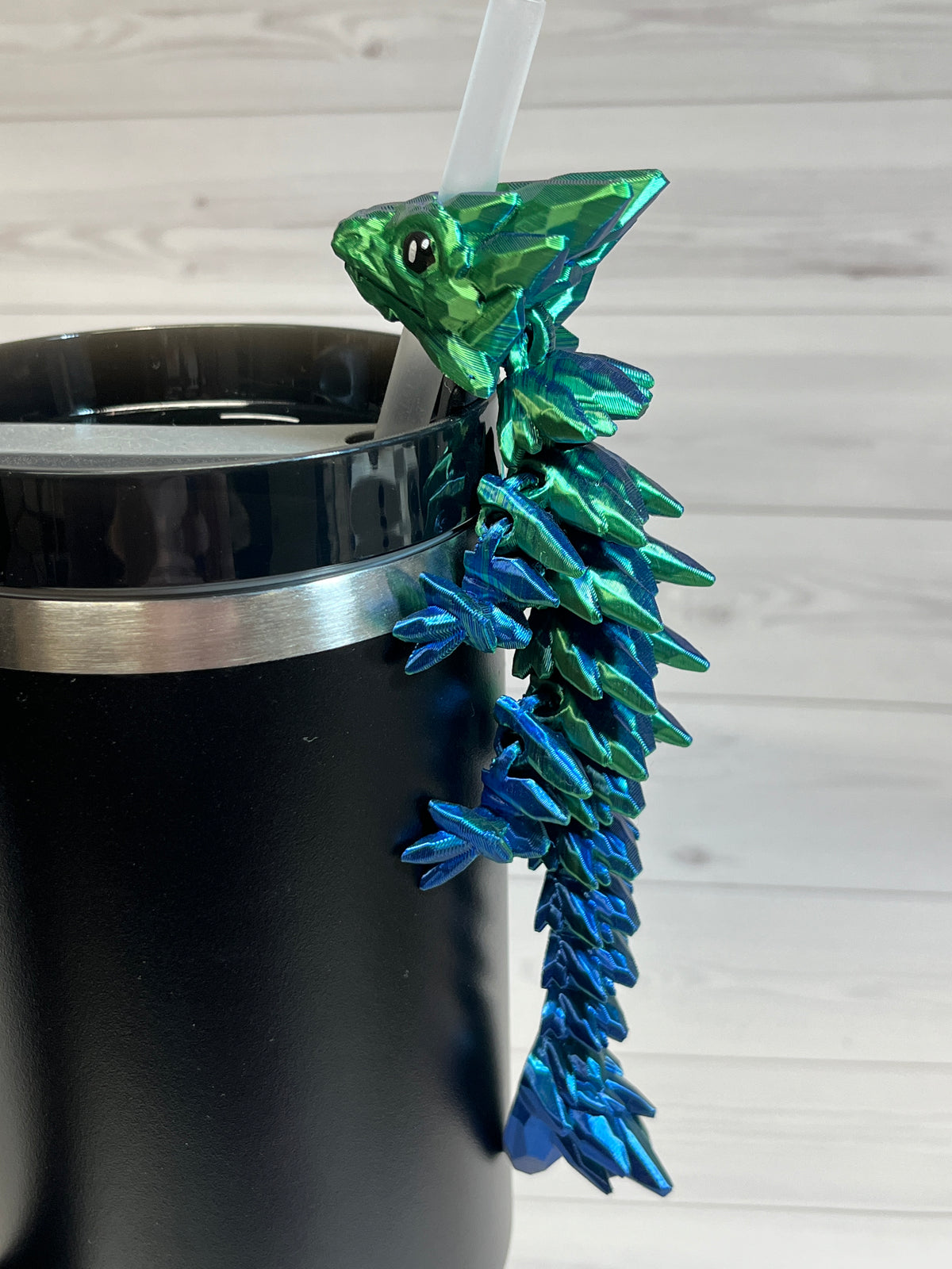 Dragon Straw Buddy- Dual Blue/green