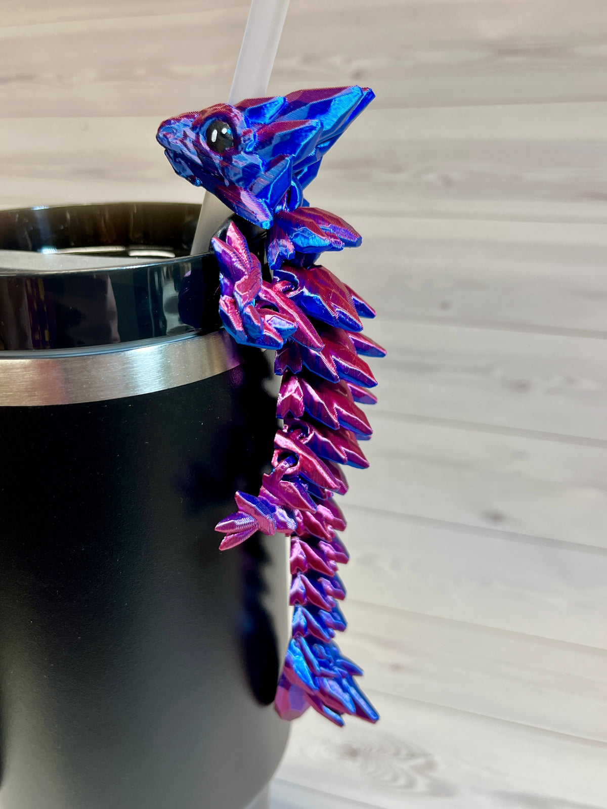 Dragon Straw Buddy- Dual Red/Blue