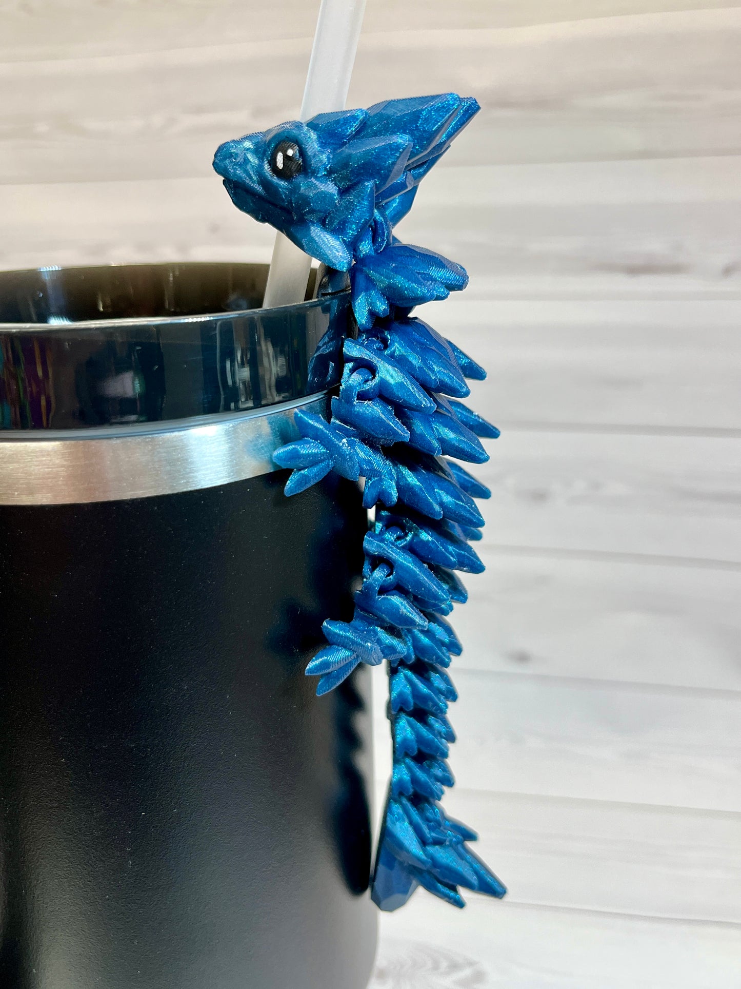 Dragon Straw Buddy- Galaxy Blue