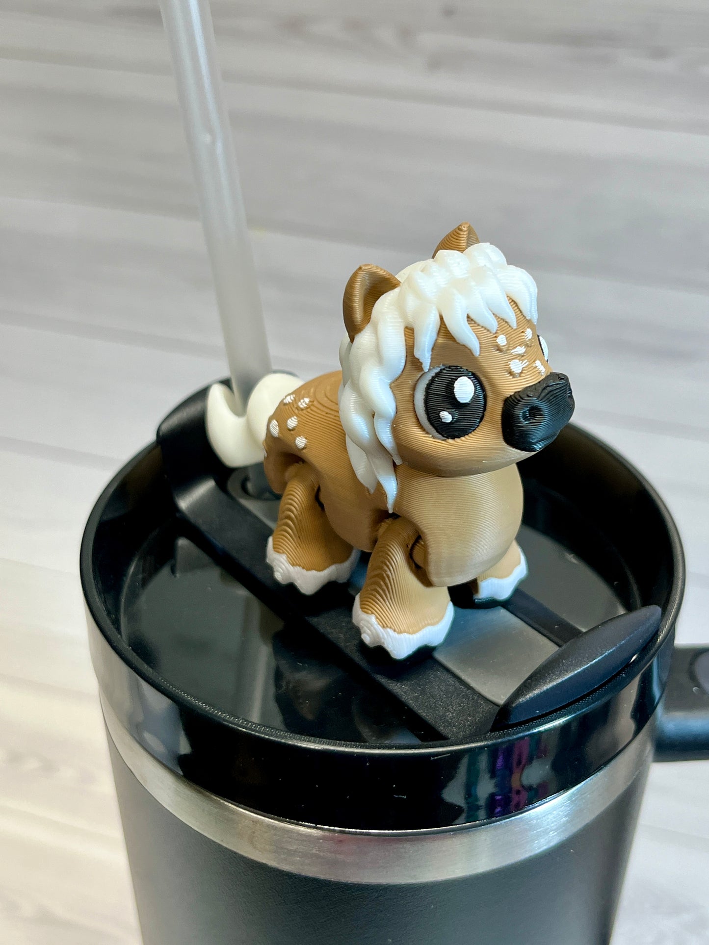 Dapple Pony Straw Buddy