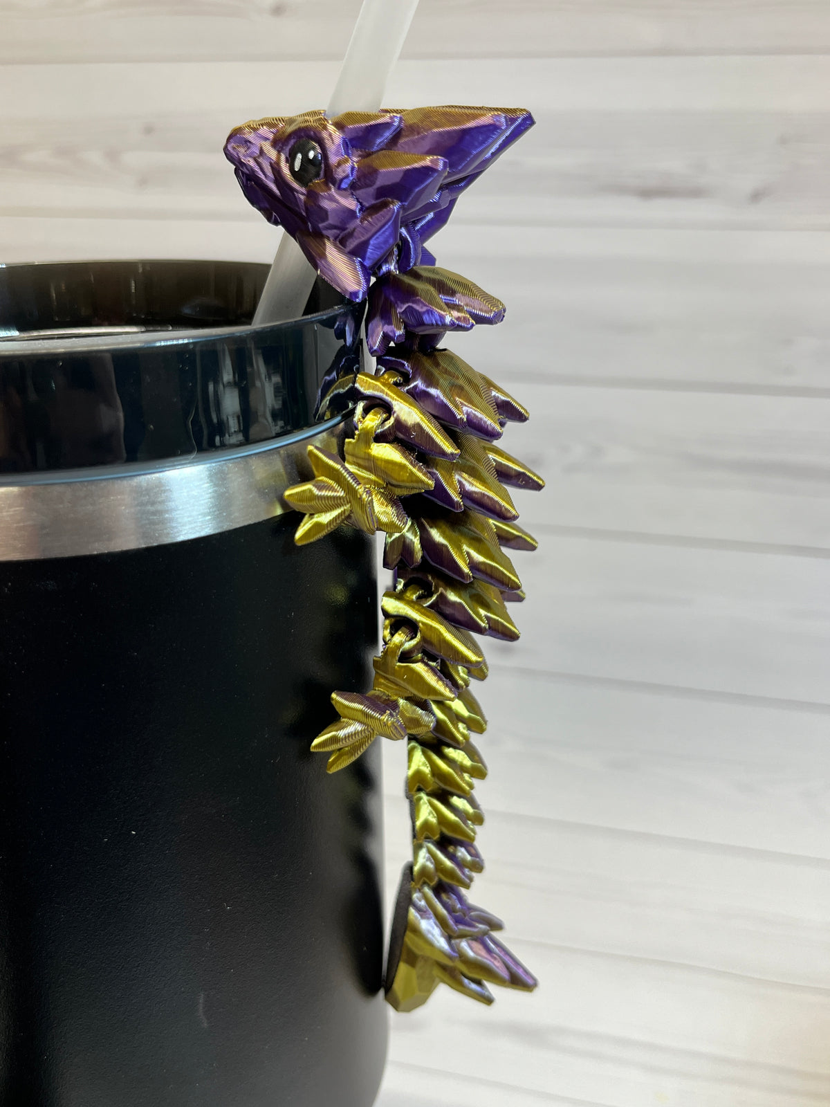 Dragon Straw Buddy- Dual Purple/Gold