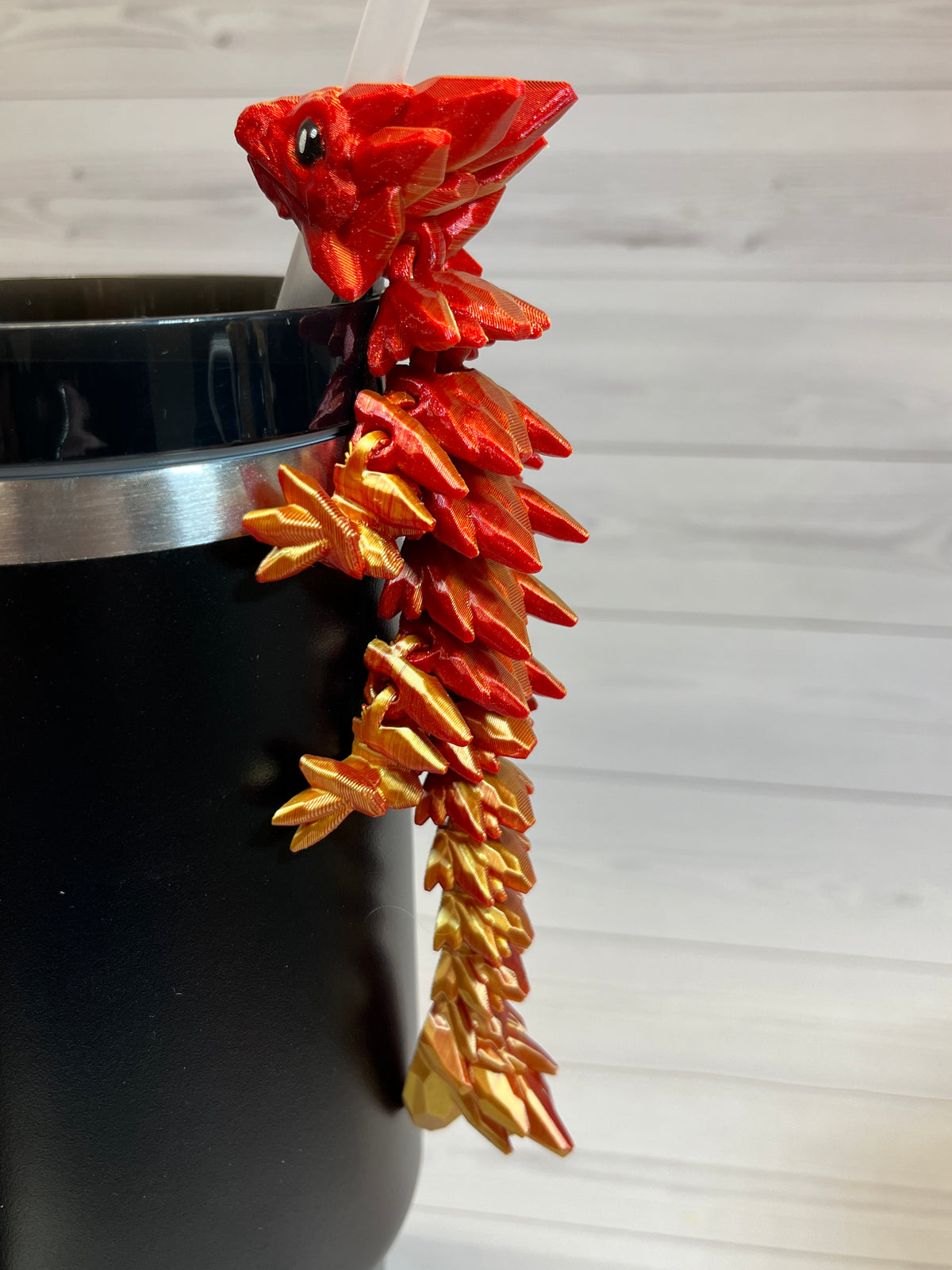 Dragon Straw Buddy- Dual Red/Gold