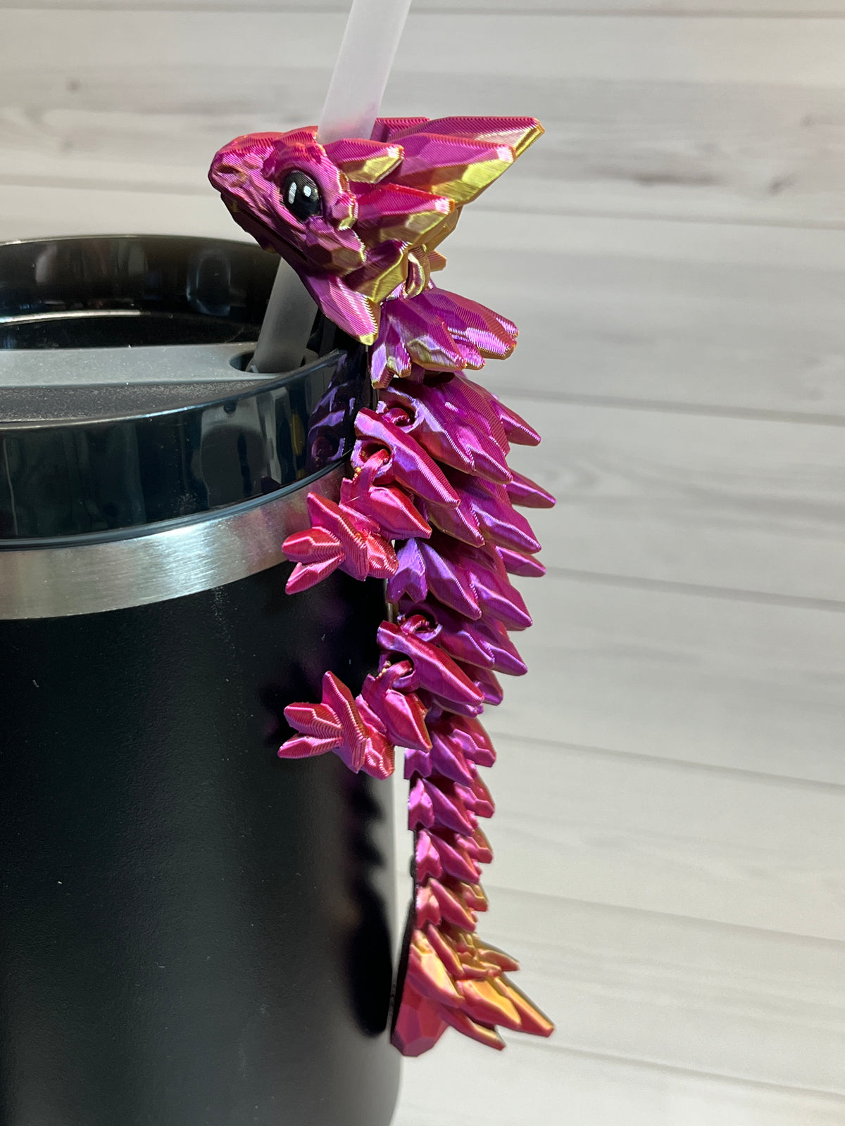 Dragon Straw Buddy- Tri Red/Gold/Purple