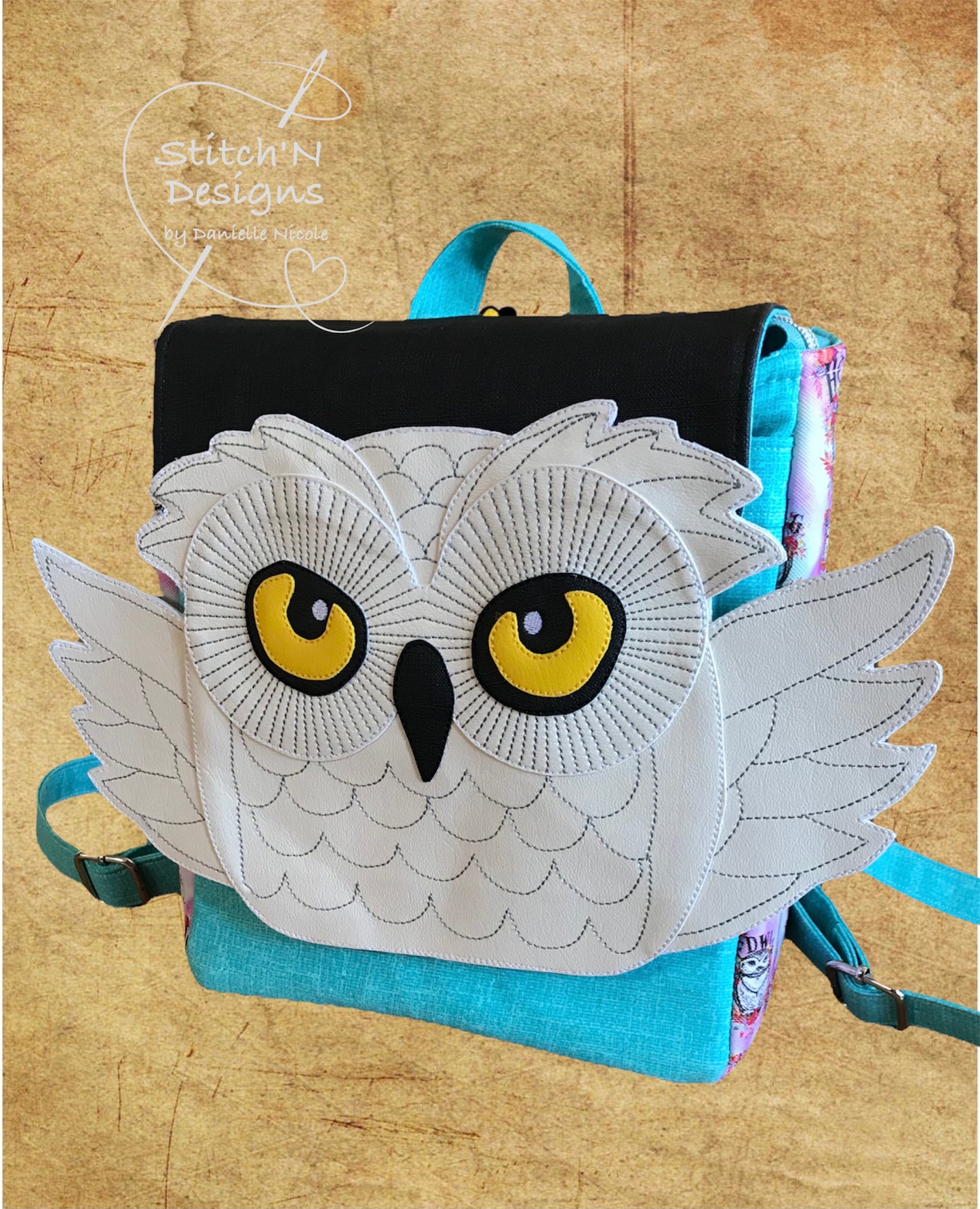 DIGITAL DESIGN- Owl-3 hoopings full body 8x12