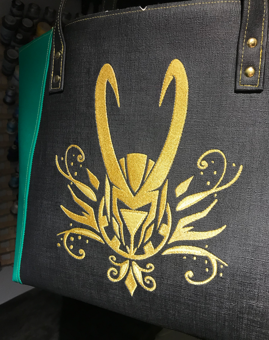 DIGITAL DESIGN- god of mischief-swirls 8x12