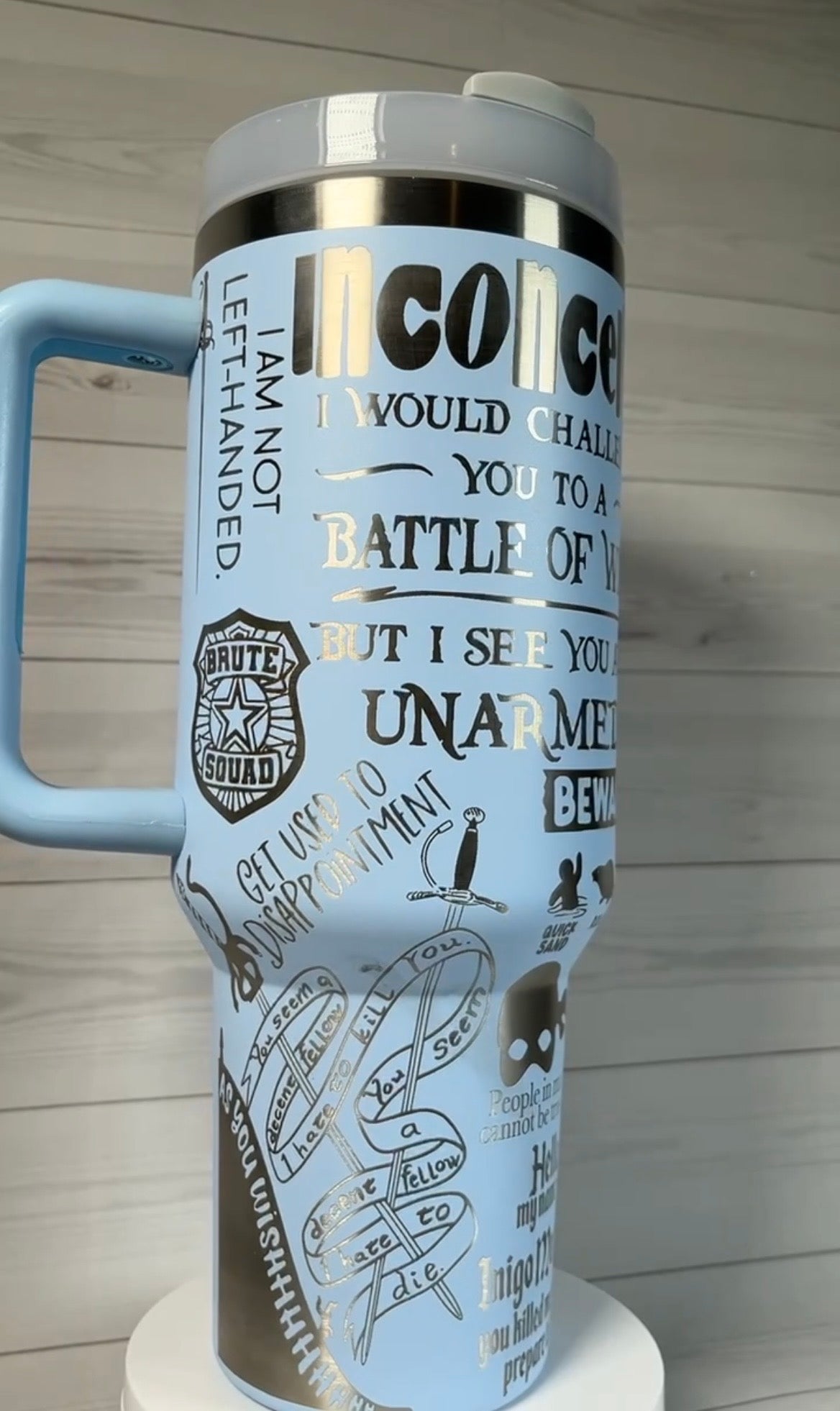 Buttercup- As you wish 40oz tumbler