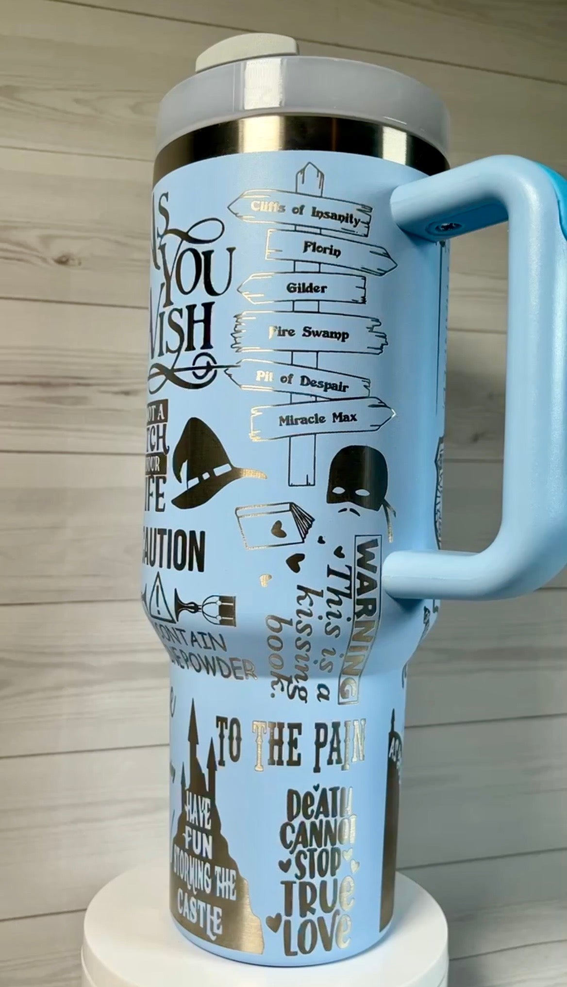 Buttercup- As you wish 40oz tumbler