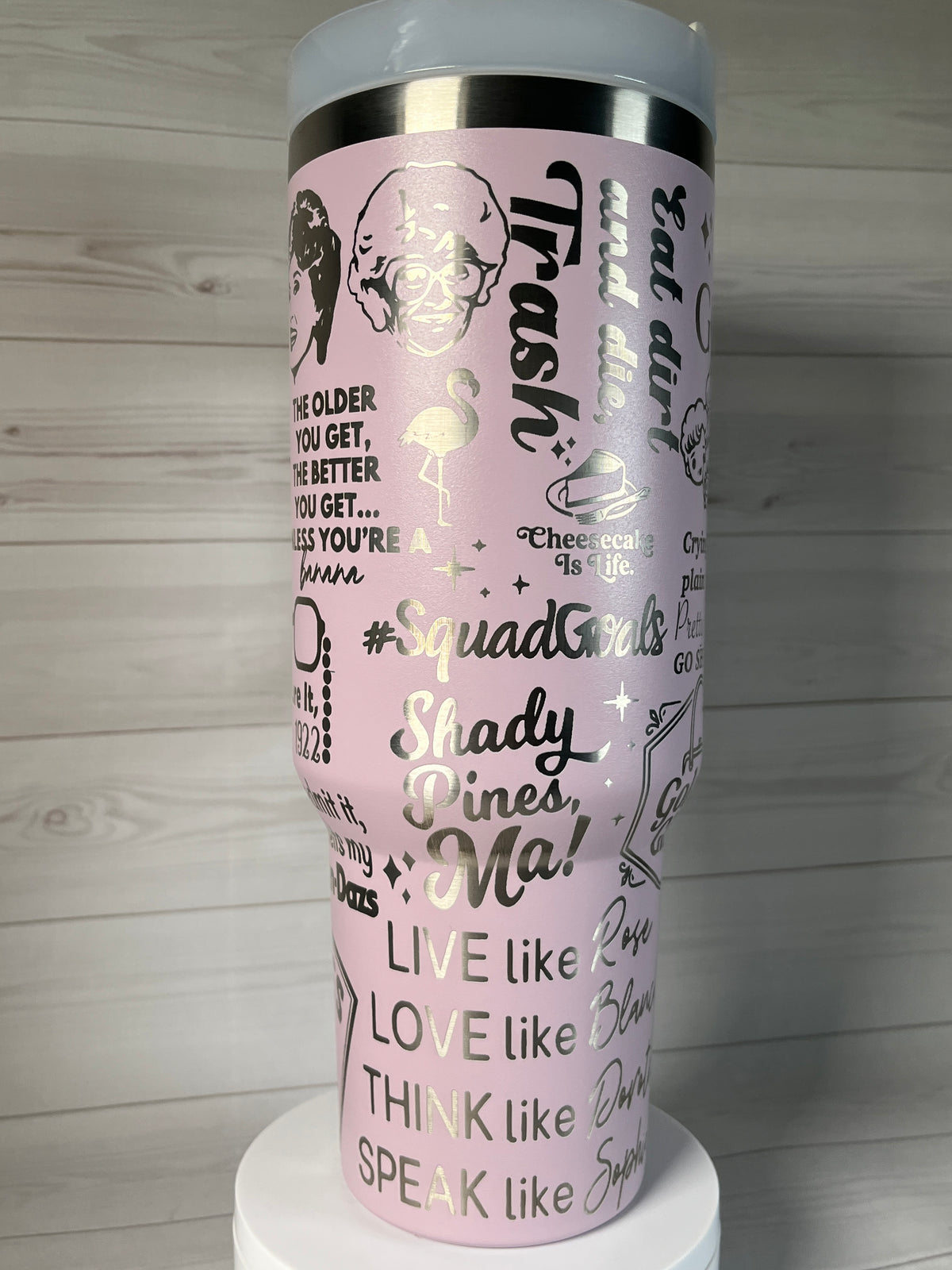 Golden Sassy Girls 40oz tumbler