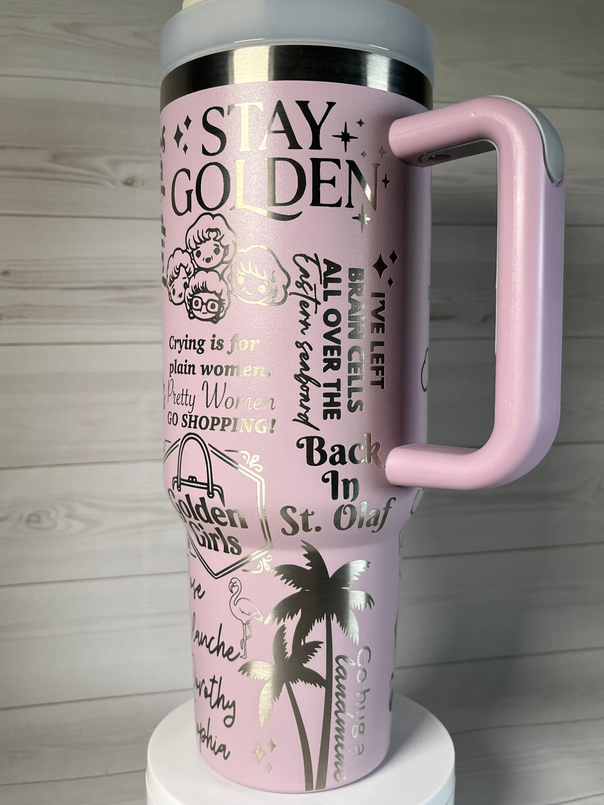 Golden Sassy Girls 40oz tumbler