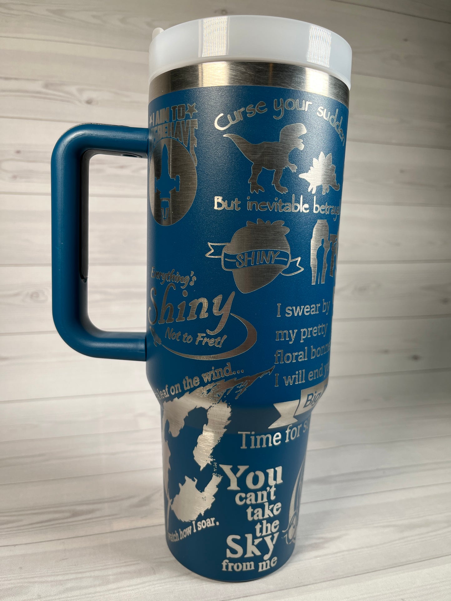 Shiny 40 oz tumbler