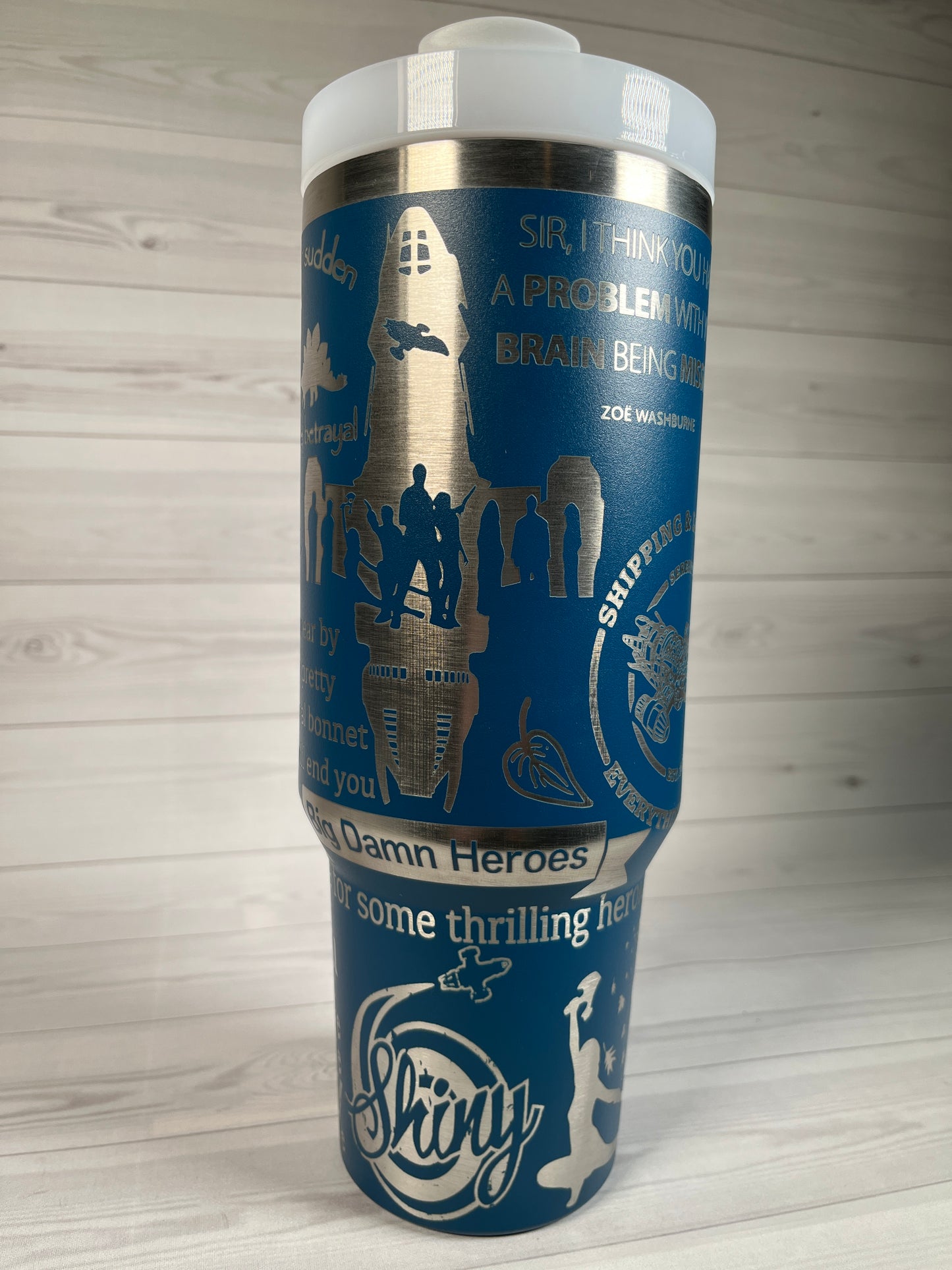 Shiny 40 oz tumbler