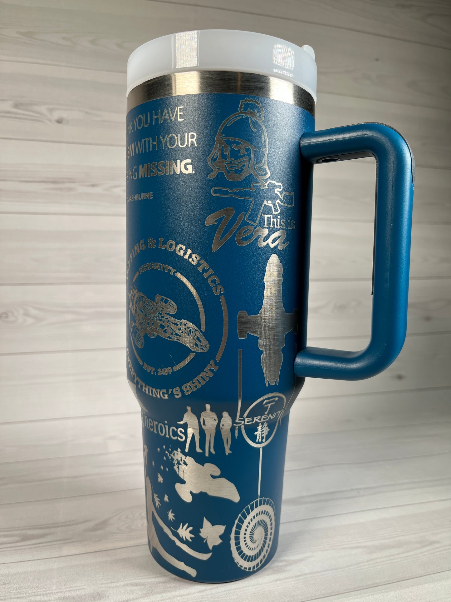 Shiny 40 oz tumbler