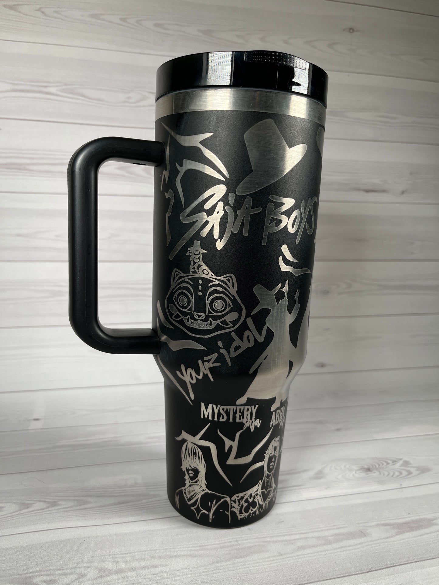Demon boy band 40 oz tumbler