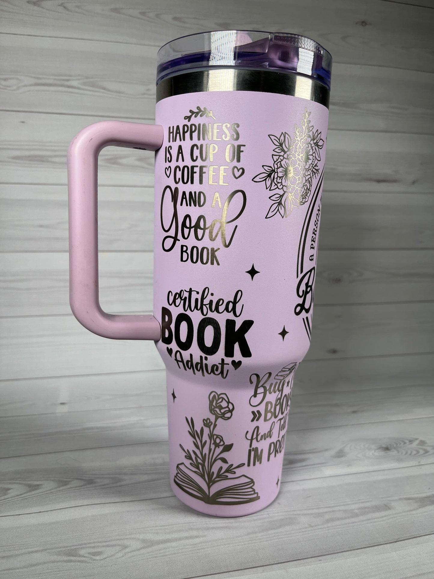 Booktrovert 40 oz tumbler