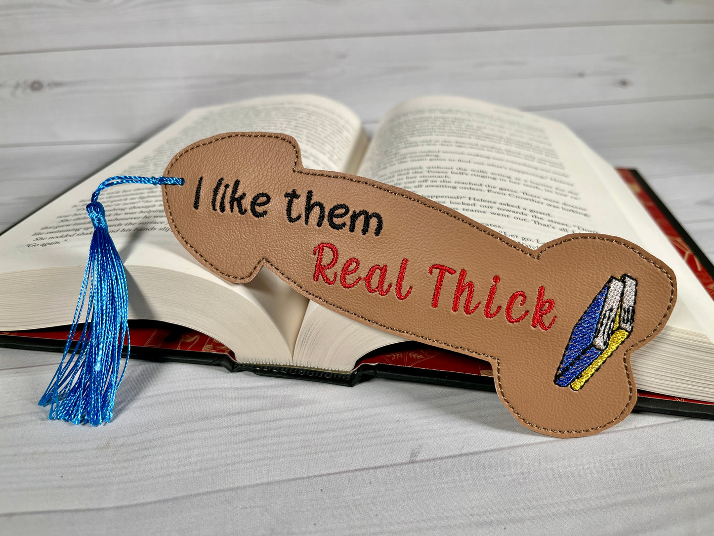 *Mature*  Real thick bookmark