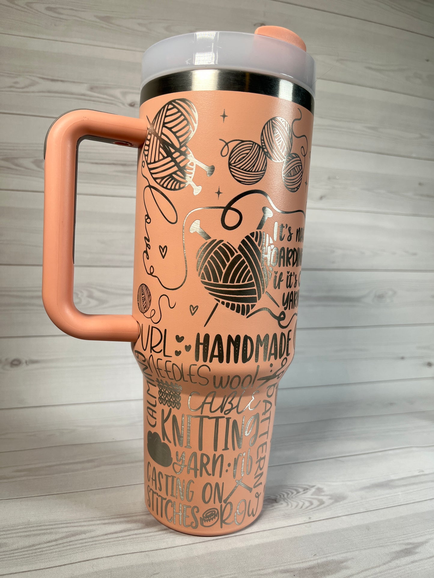 Crafting- Knitting 40 oz tumbler