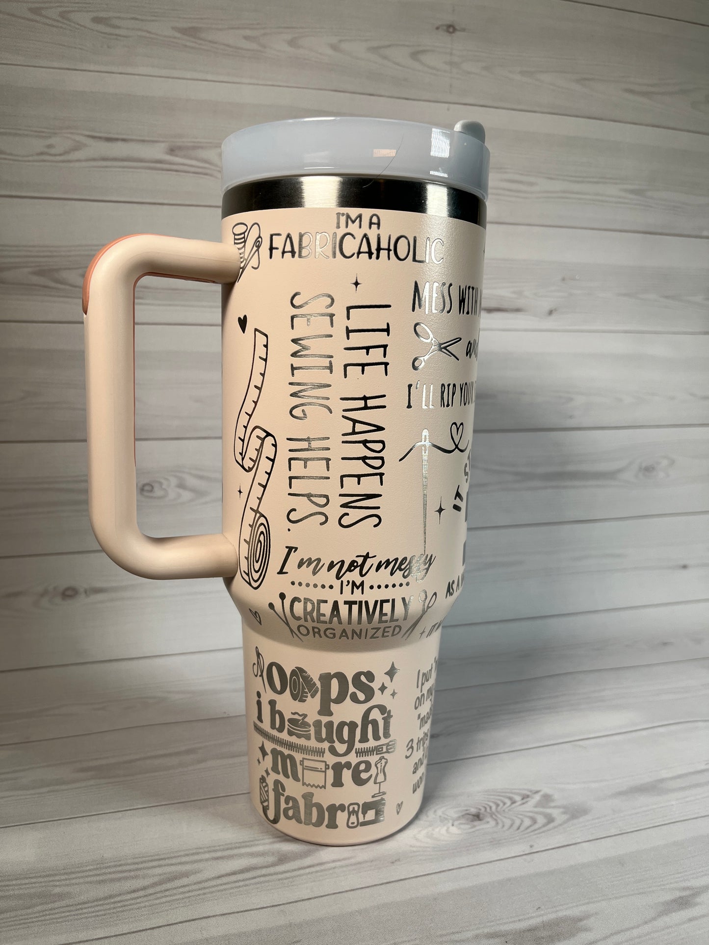 Crafting- Sewing Helps 40 oz tumbler