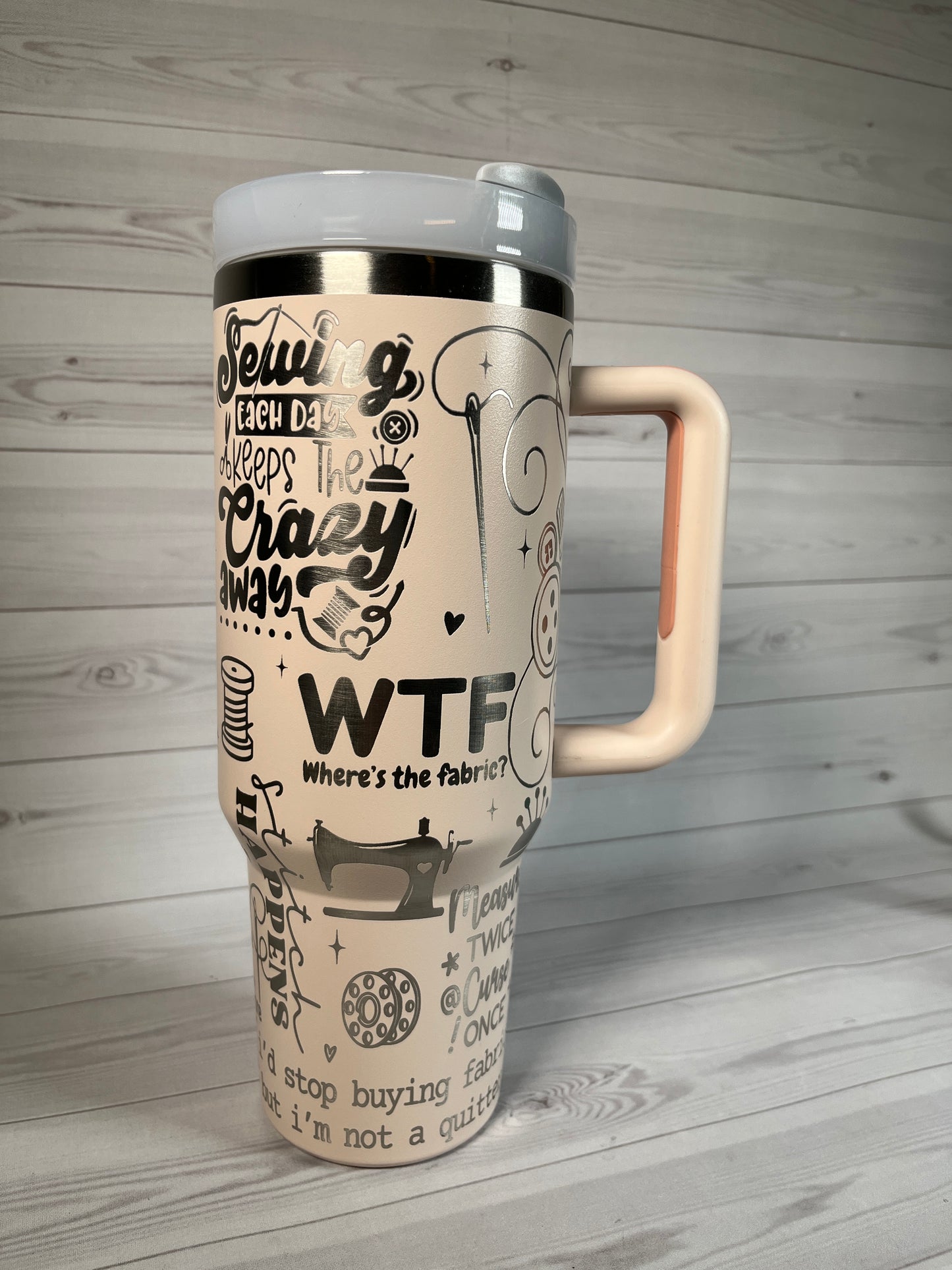 Crafting- Sewing Helps 40 oz tumbler