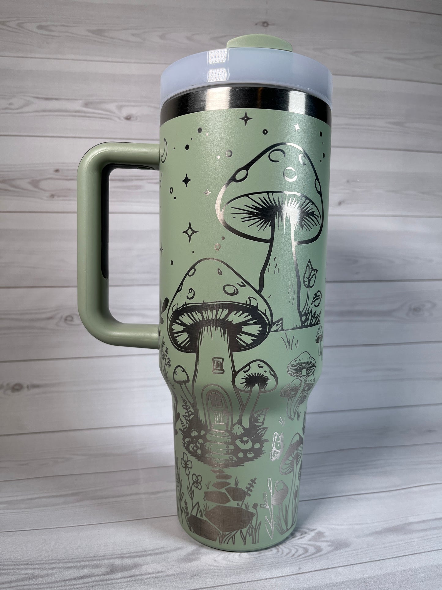 Mushroom Village 40 oz tumbler