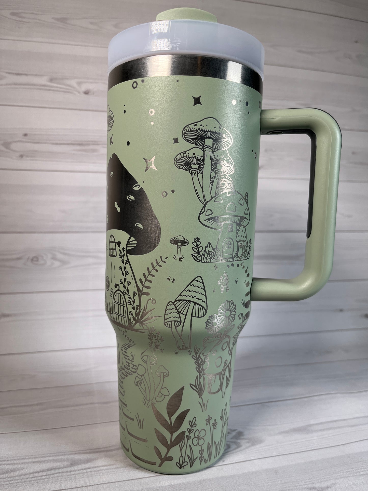 Mushroom Village 40 oz tumbler