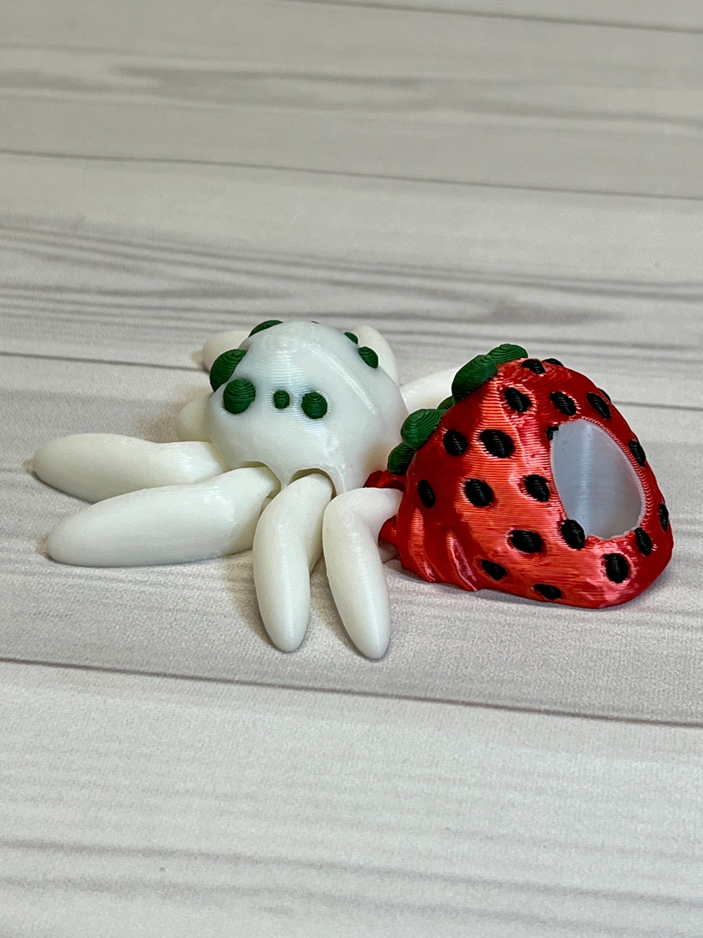 Spider Strawberry Straw Buddy