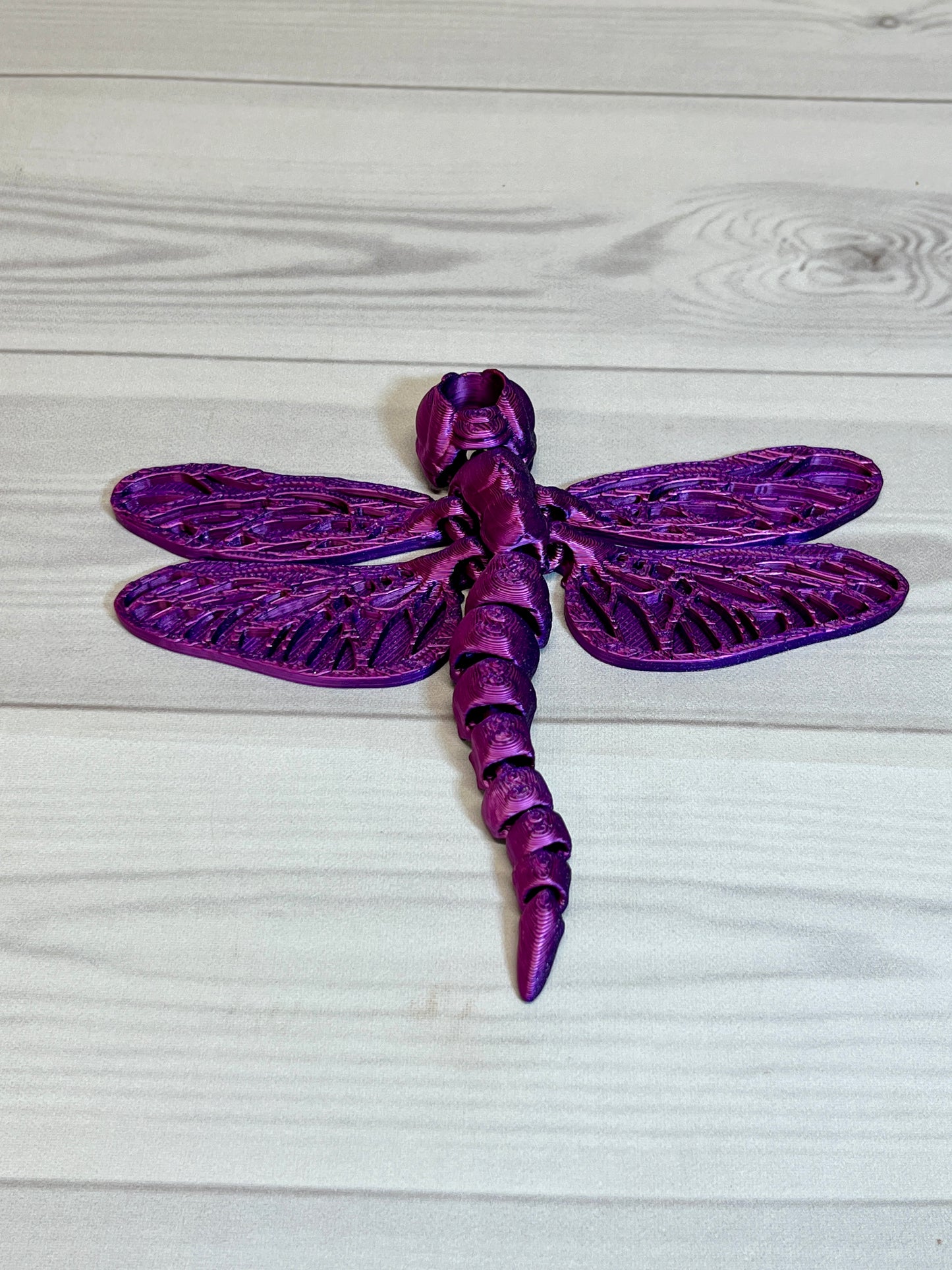 Dragonfly Straw Buddy- Dual Blue/Purple