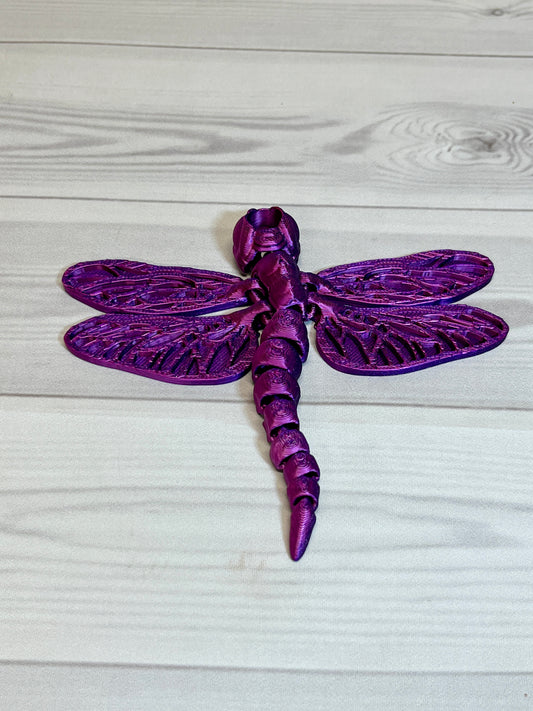 Dragonfly Straw Buddy- Dual Blue/Purple