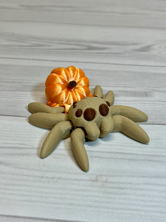 Spider Pumpkin Straw Buddy