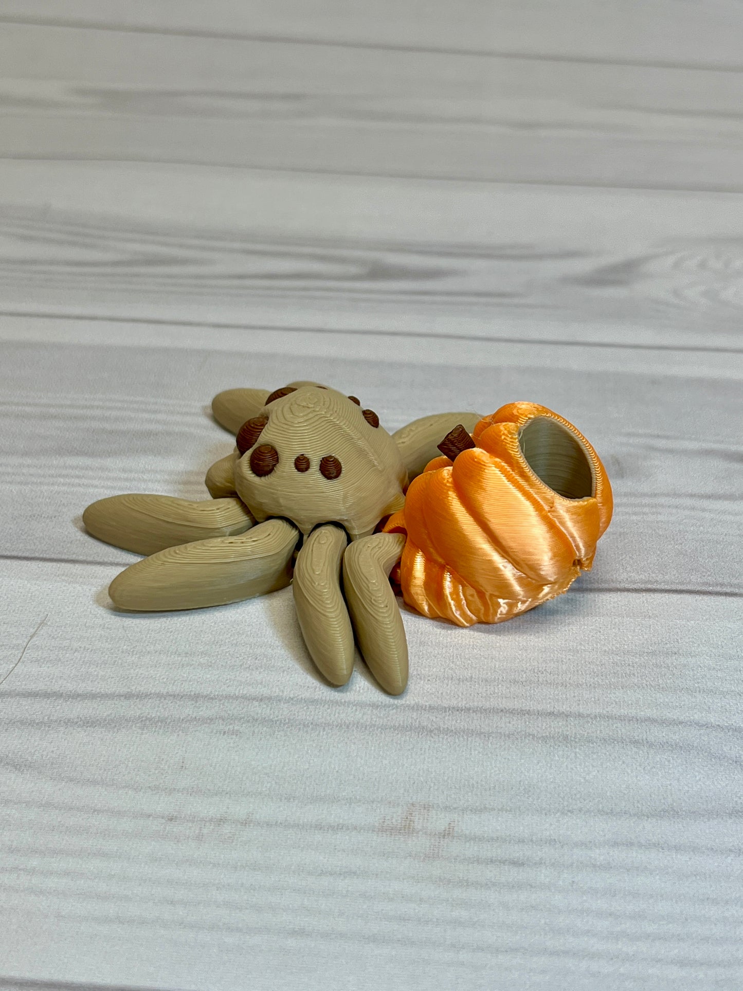 Spider Pumpkin Straw Buddy