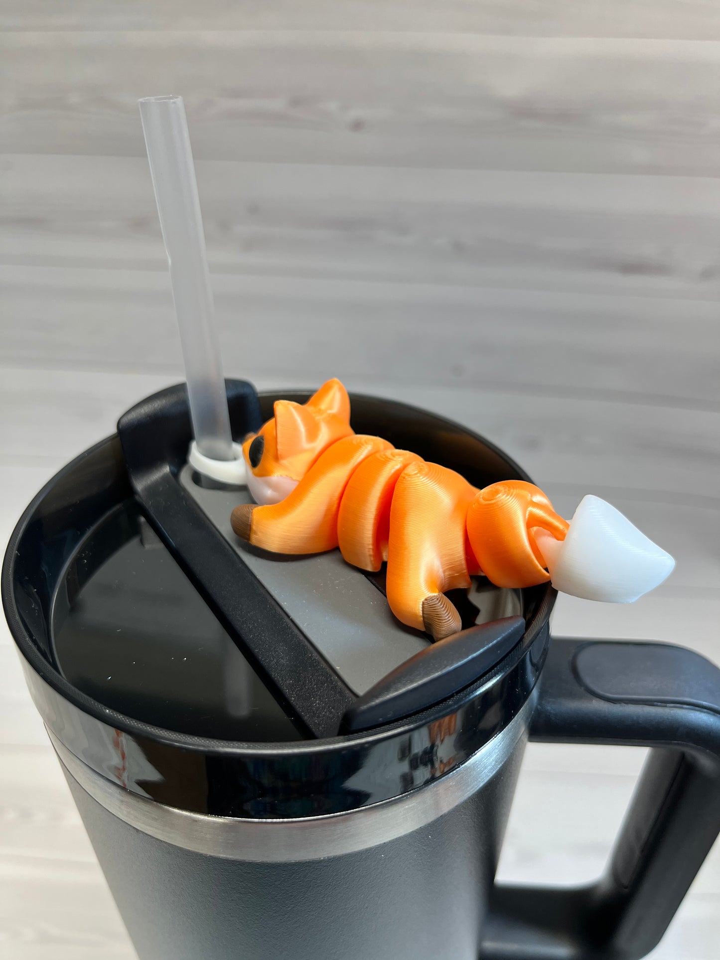 Fox (hole by face) Straw Buddy