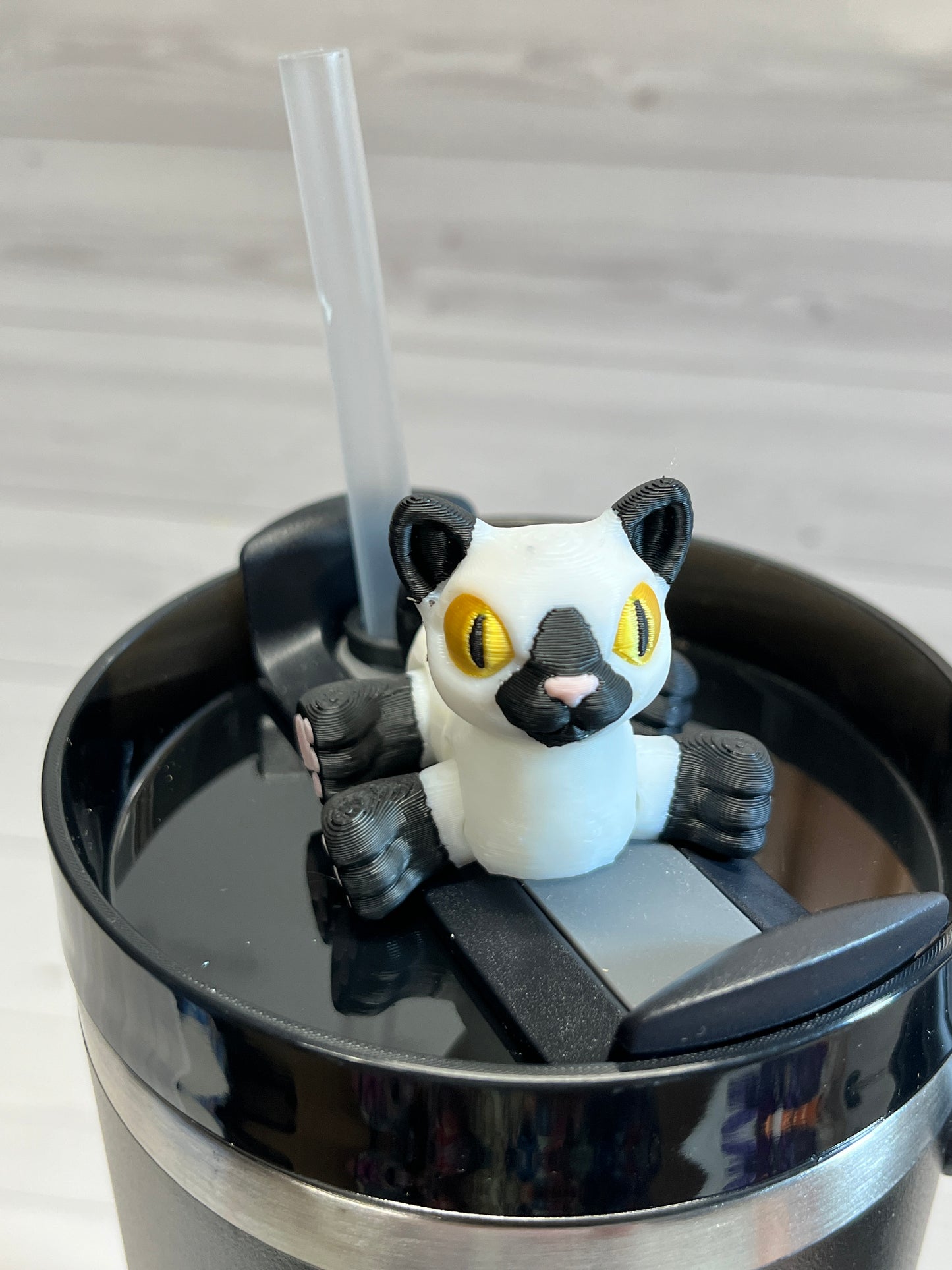 Siamese Cat Straw Buddy