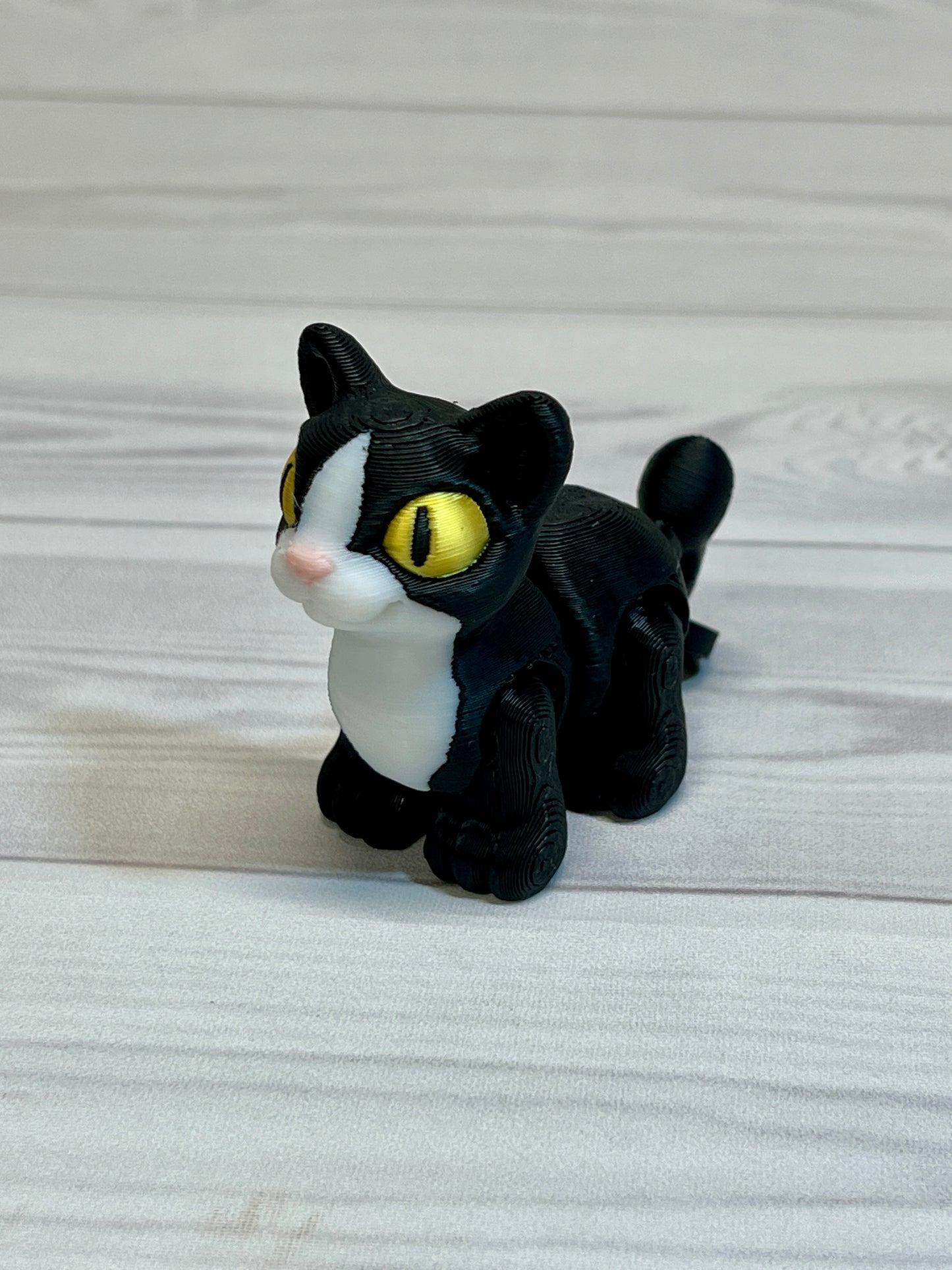 Tuxedo Cat Straw Buddy