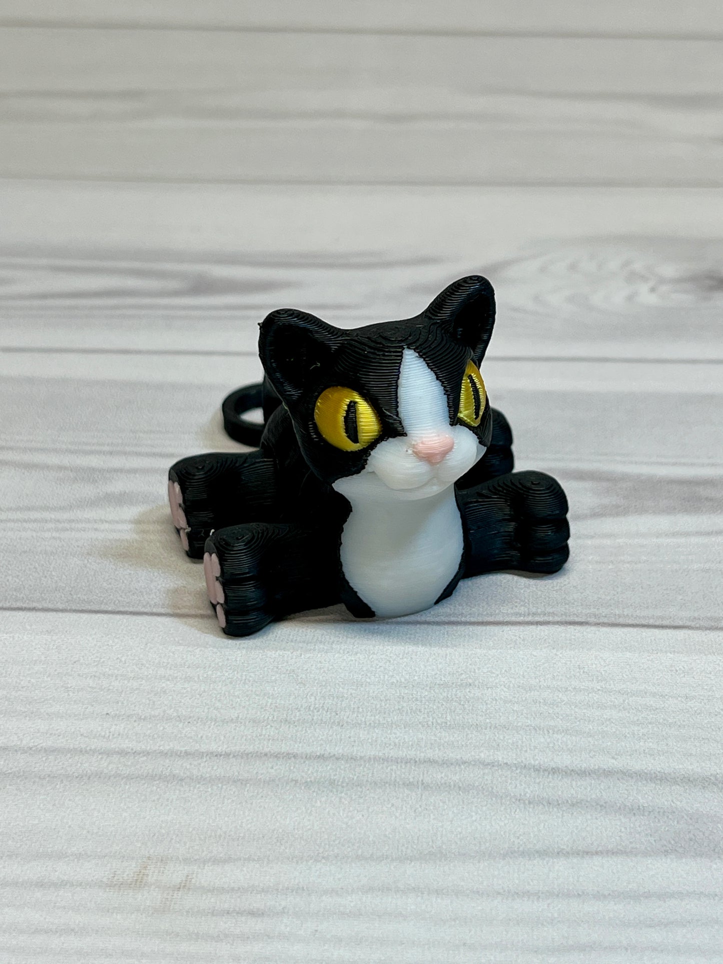 Tuxedo Cat Straw Buddy