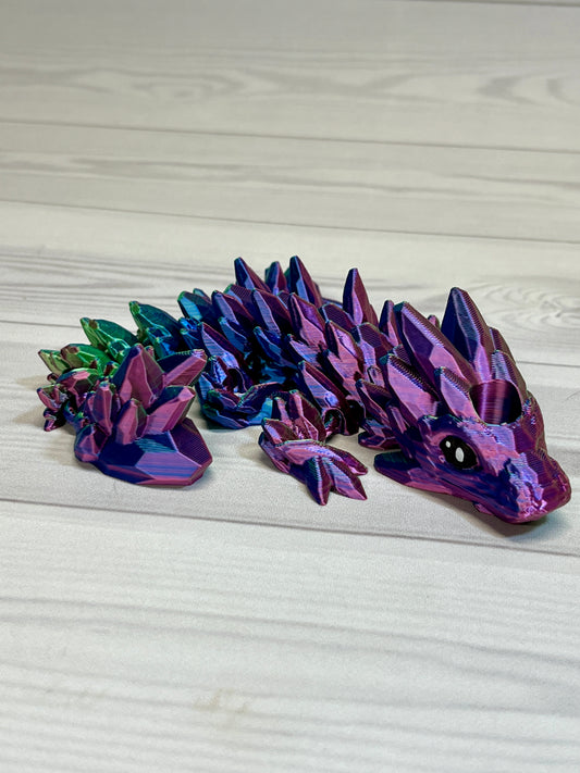 Dragon Straw Buddy- trio blue/pink/green
