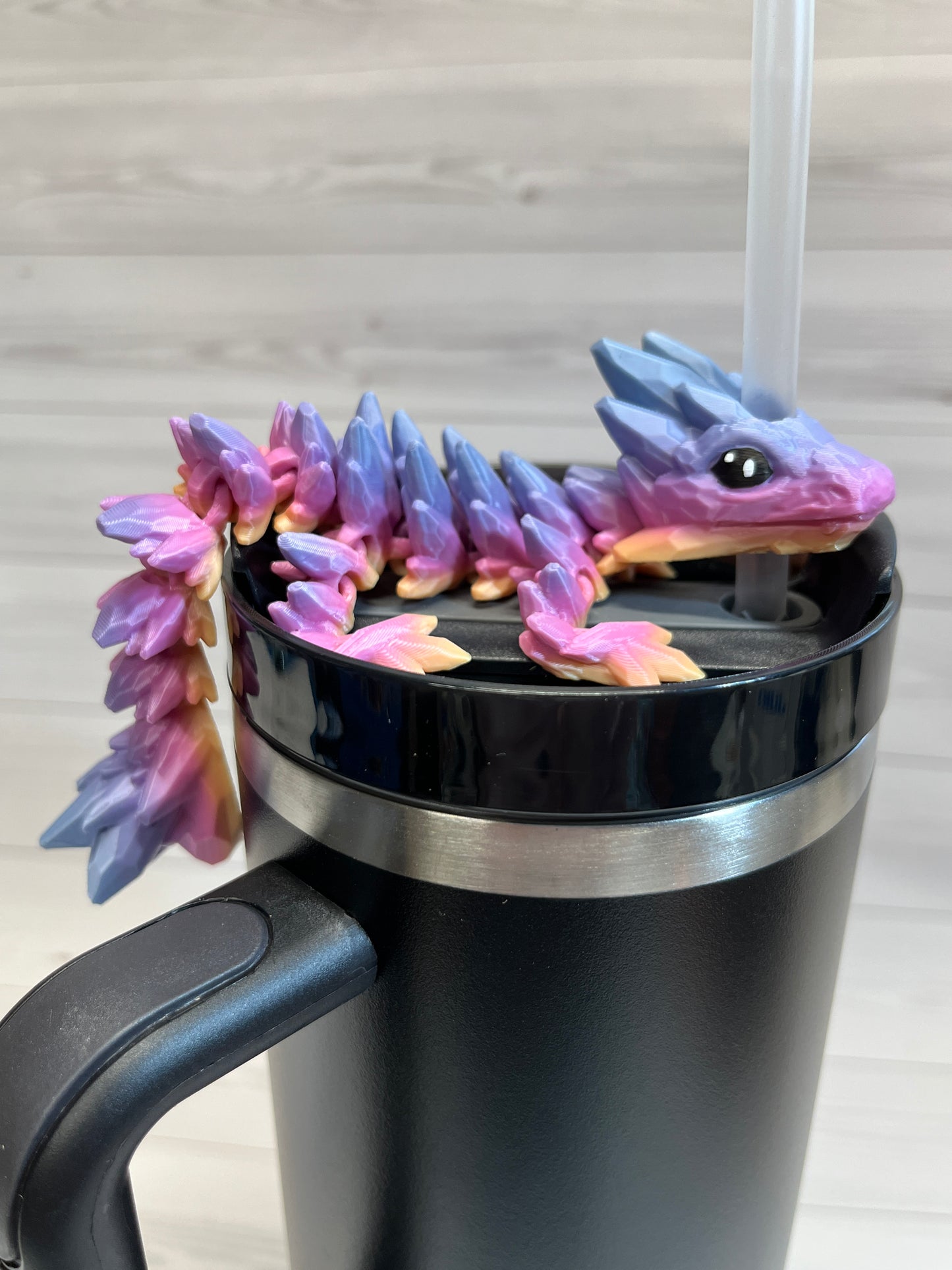 Dragon Straw Buddy- Rainbow
