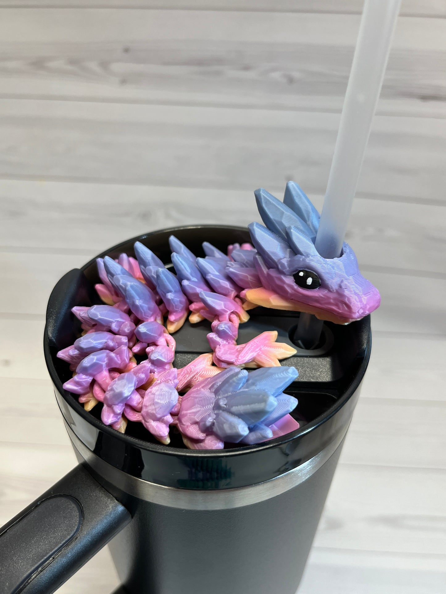 Dragon Straw Buddy- Rainbow