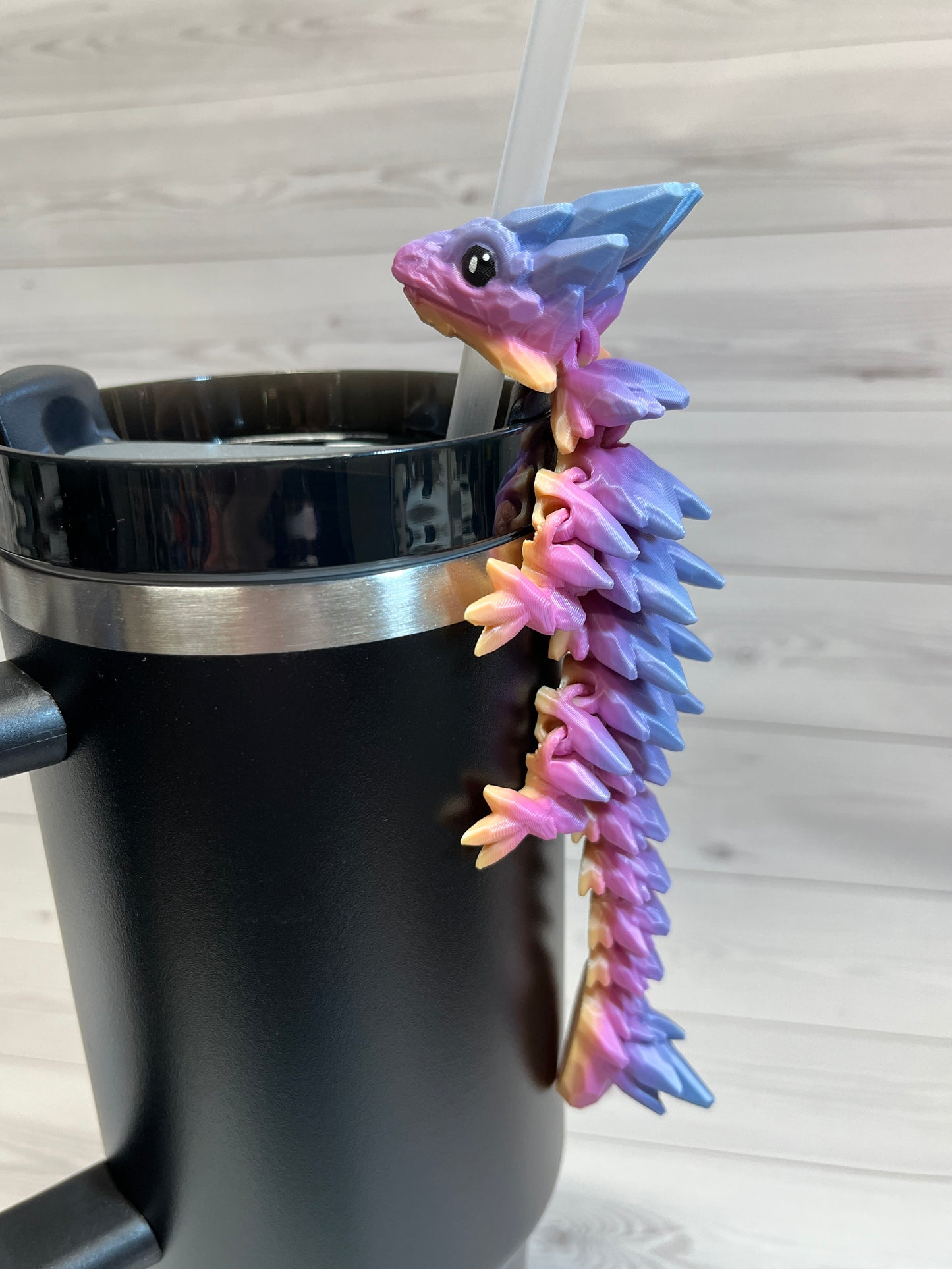Dragon Straw Buddy- Rainbow