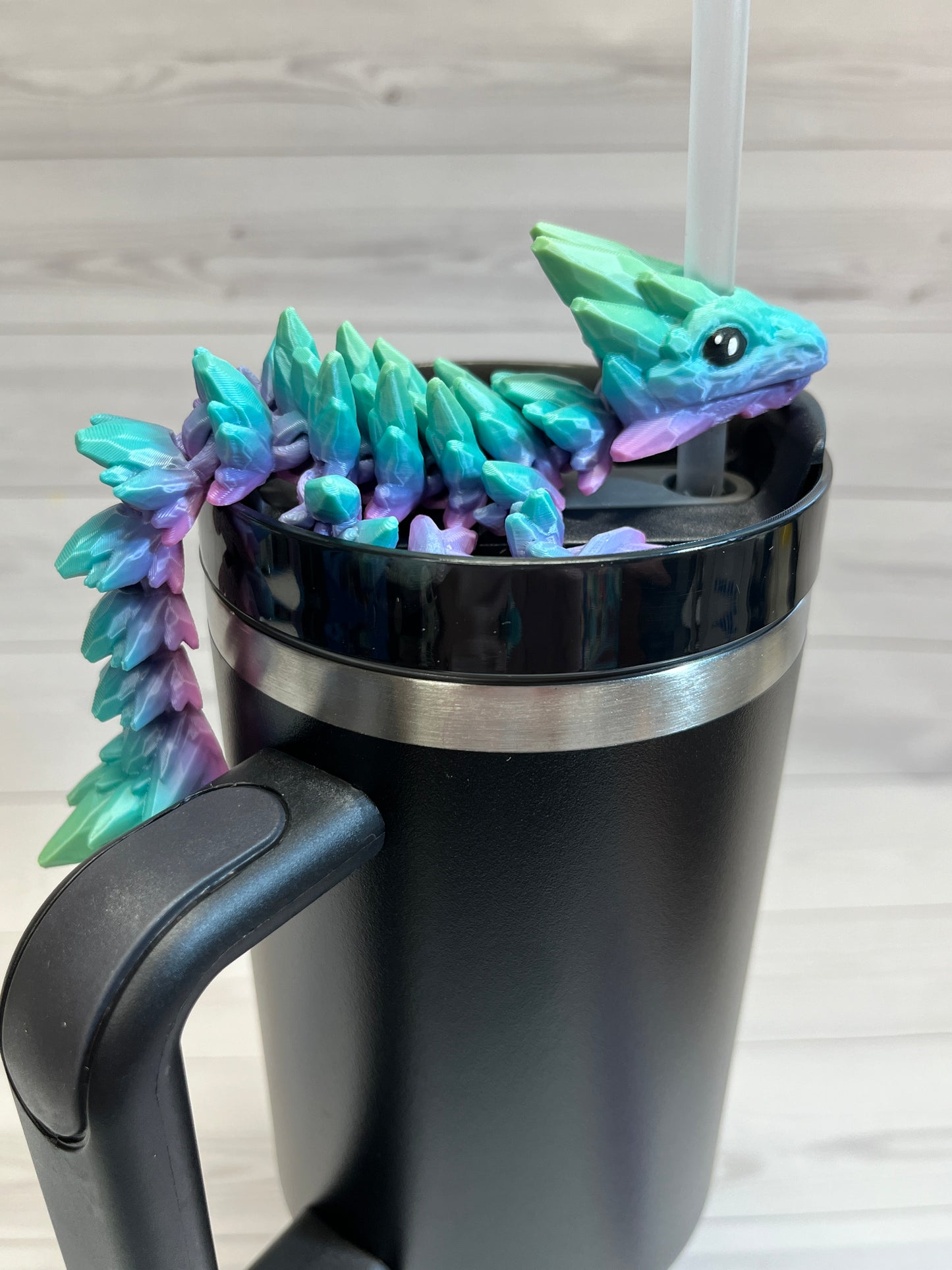 Dragon Straw Buddy- Rainbow