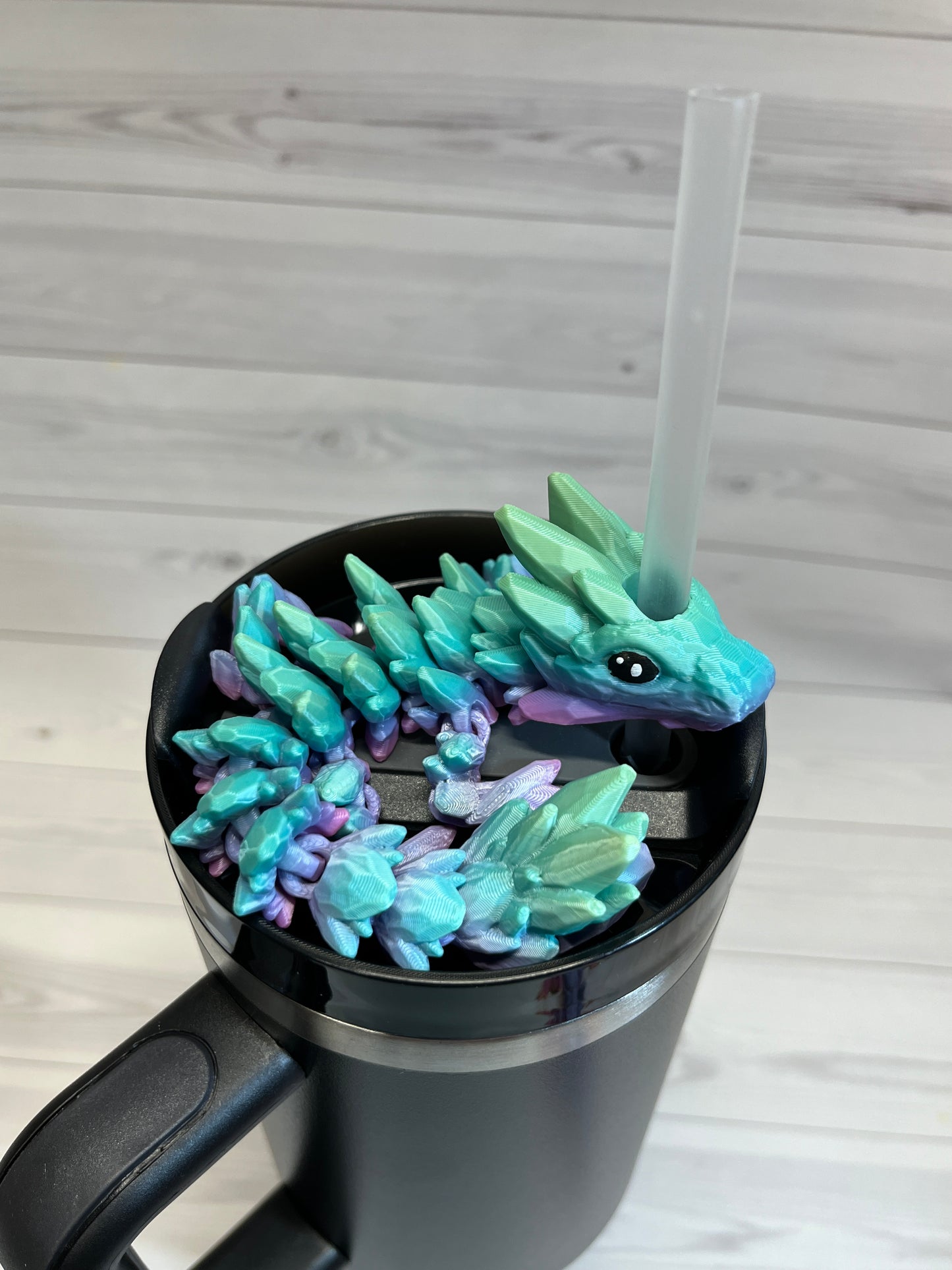 Dragon Straw Buddy- Rainbow
