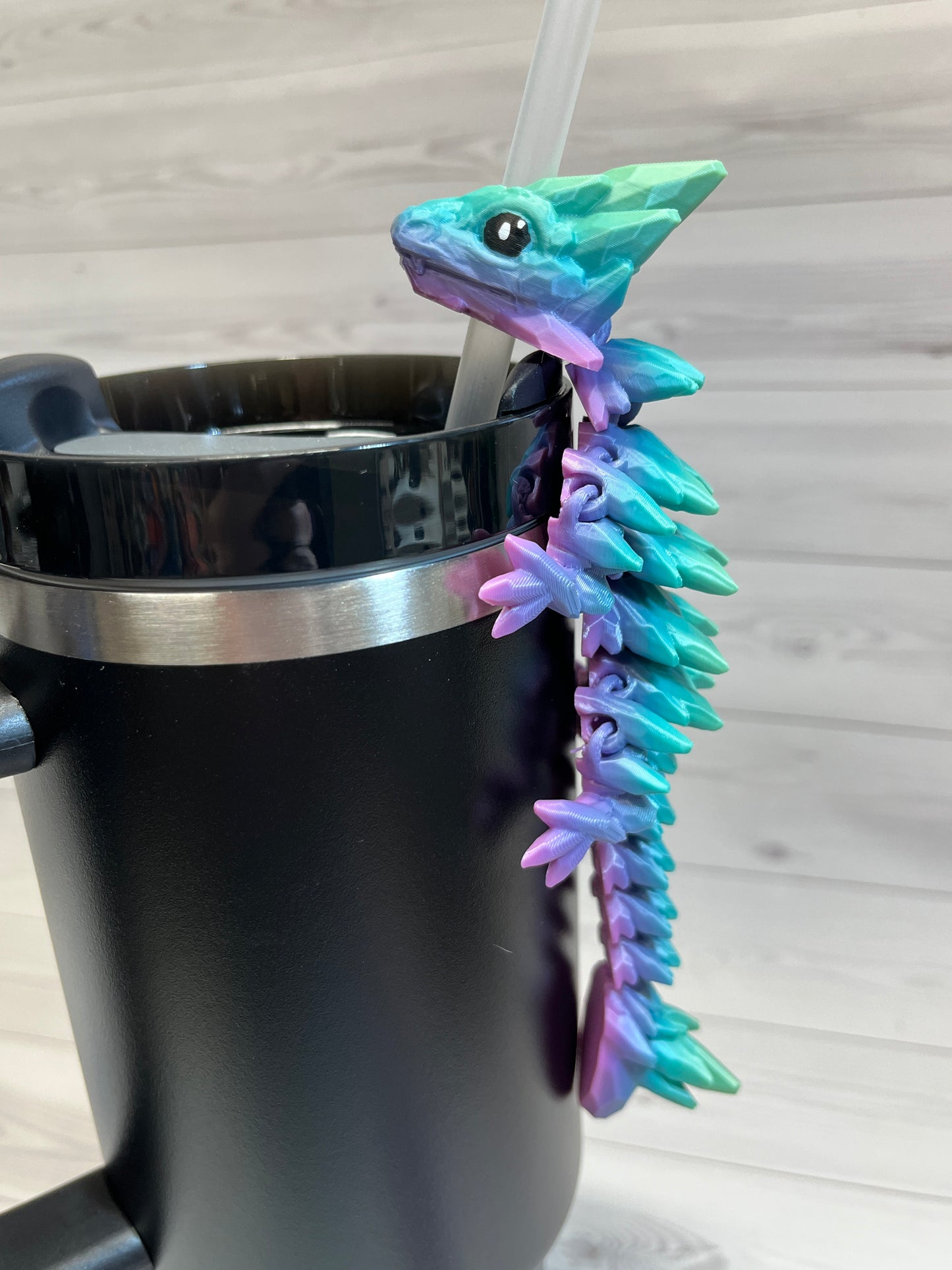 Dragon Straw Buddy- Rainbow