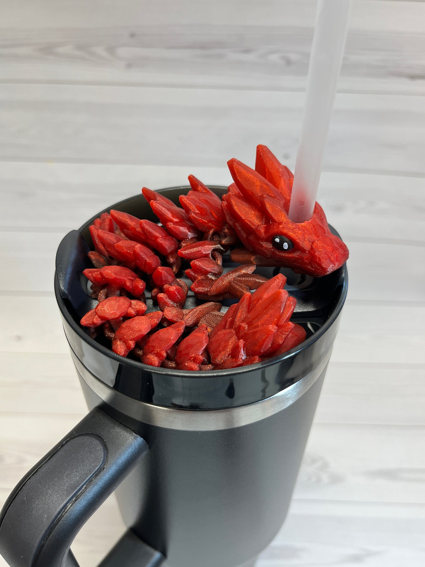 Dragon Straw Buddy - Shadow Red gradient