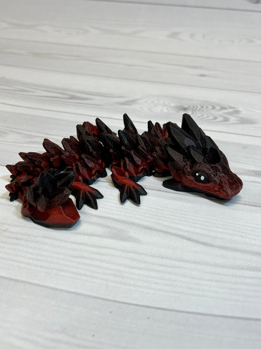 Dragon Straw Buddy- Red/Black gradient