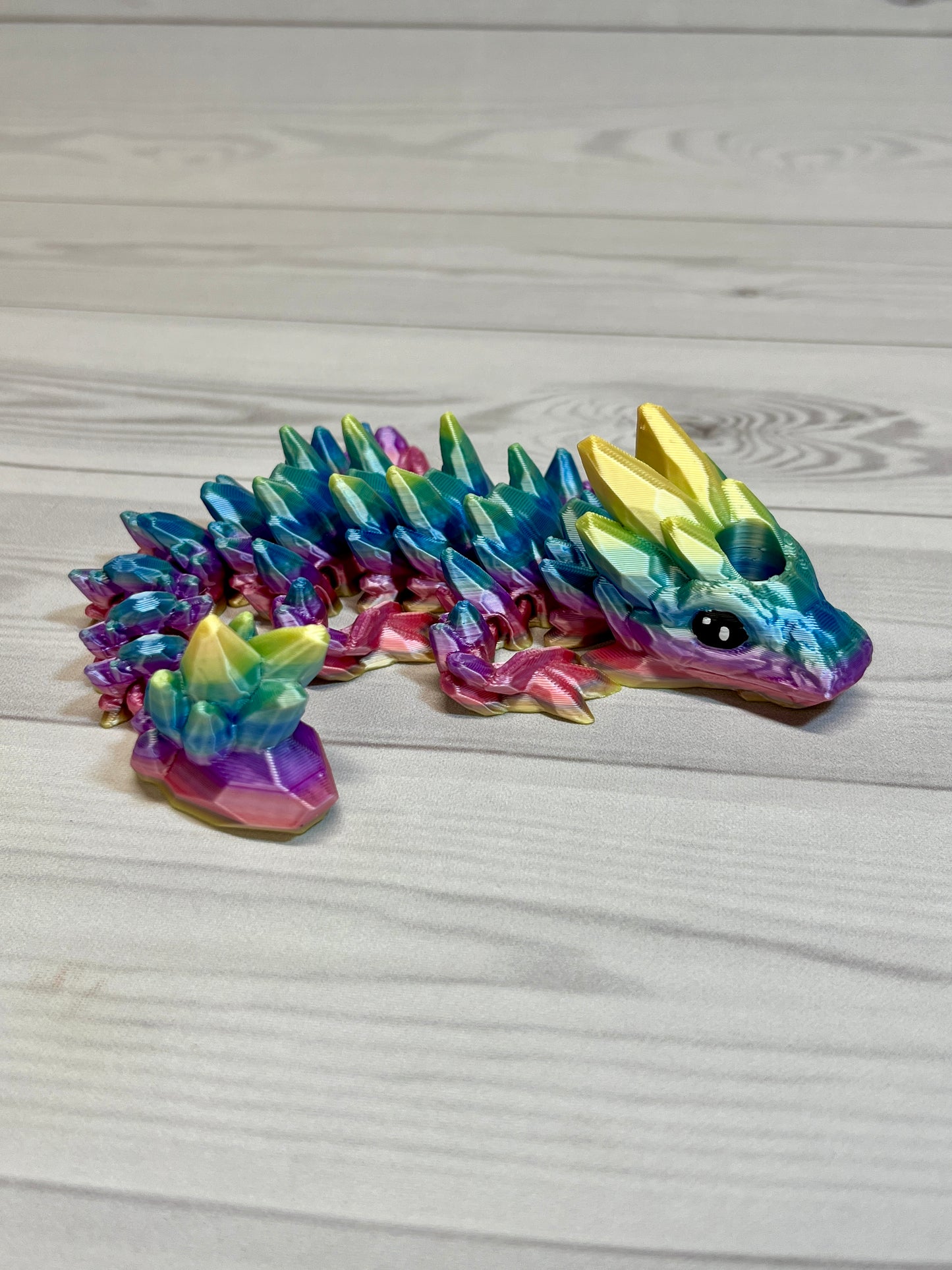 Dragon Straw Buddy- Silk Rainbow