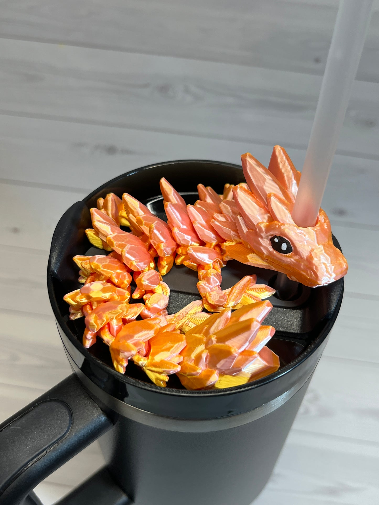 Dragon Straw Buddy- Dual Pink Gold