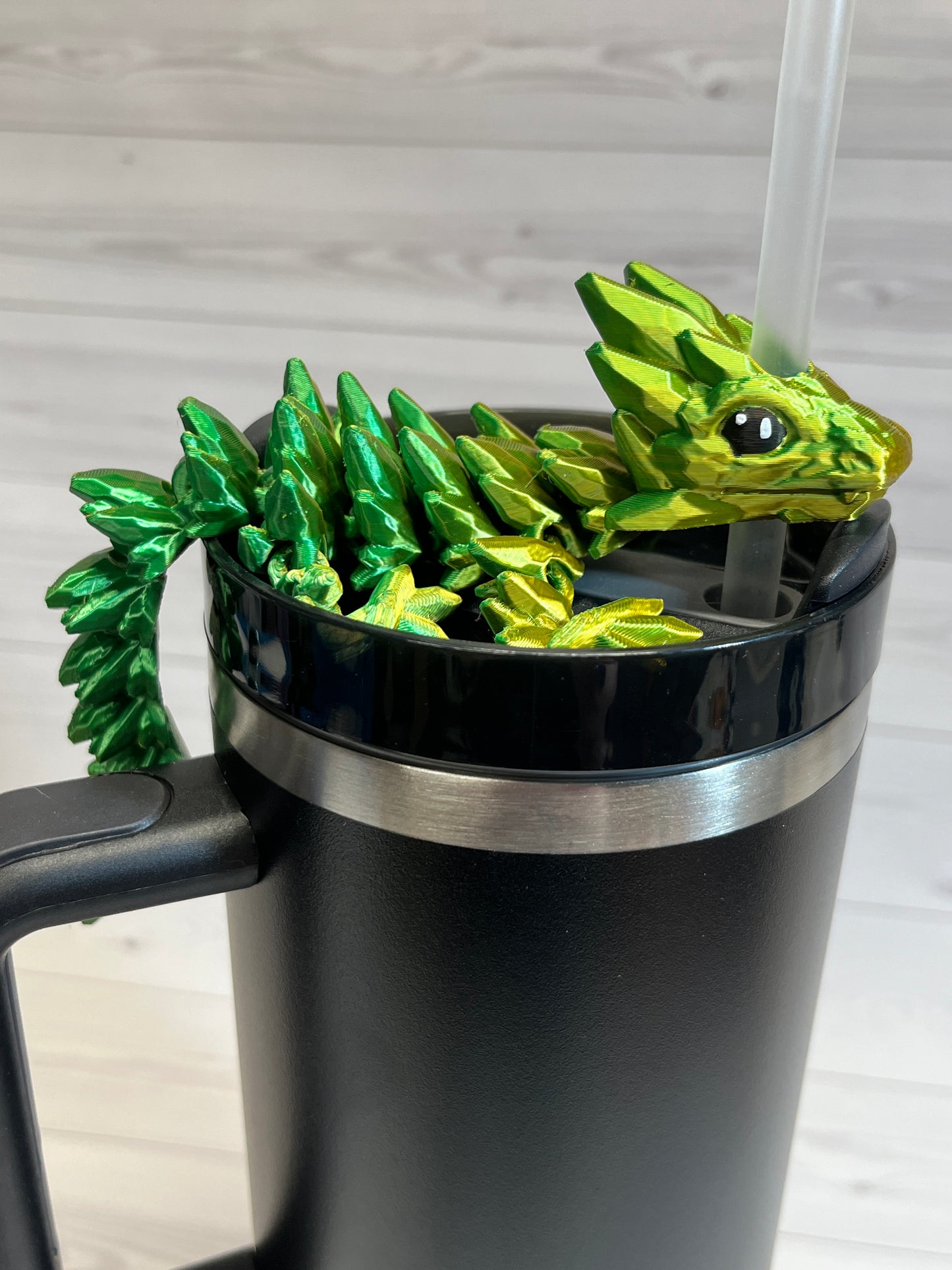 Dragon Straw Buddy- Dual yellow/green