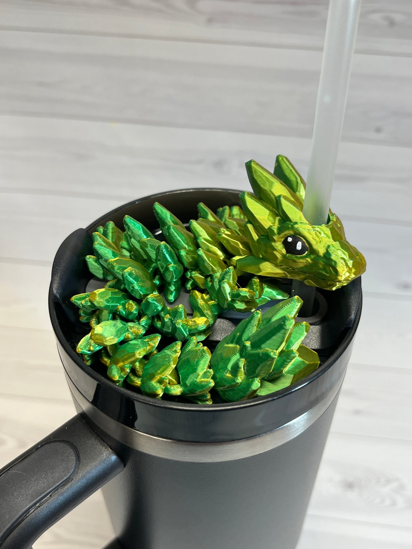 Dragon Straw Buddy- Dual yellow/green