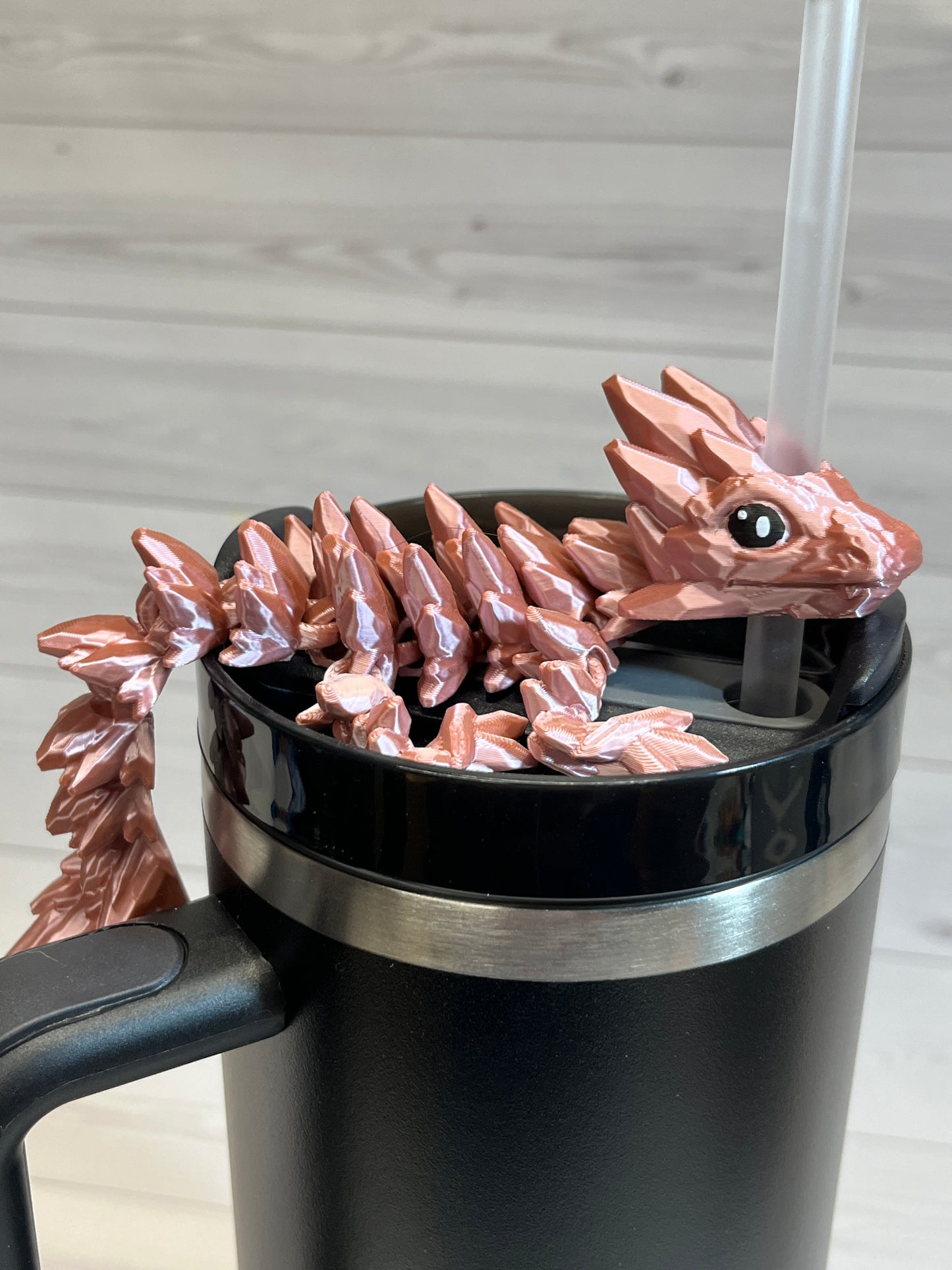Dragon Straw Buddy- Silk Rose Gold